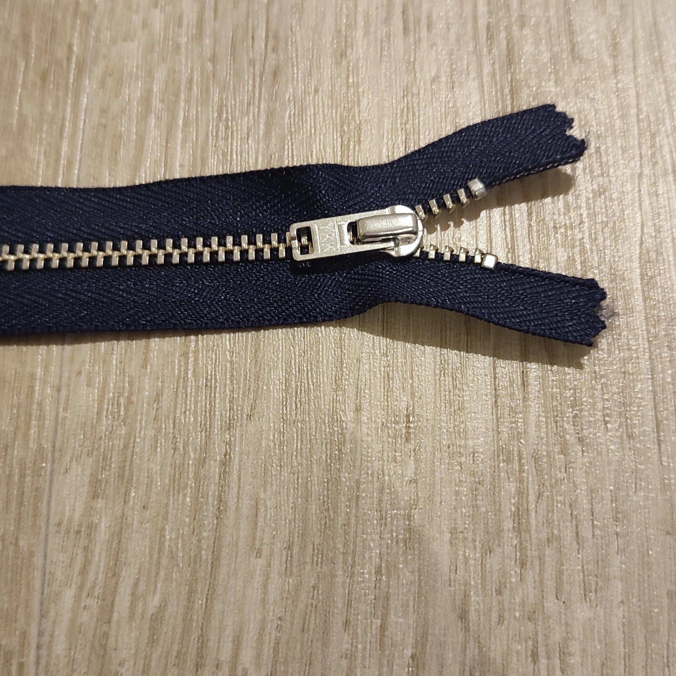 FERMETURE RIRI METAL NON SÉPARABLE 10CM BLEU NUIT - My Little Coupon