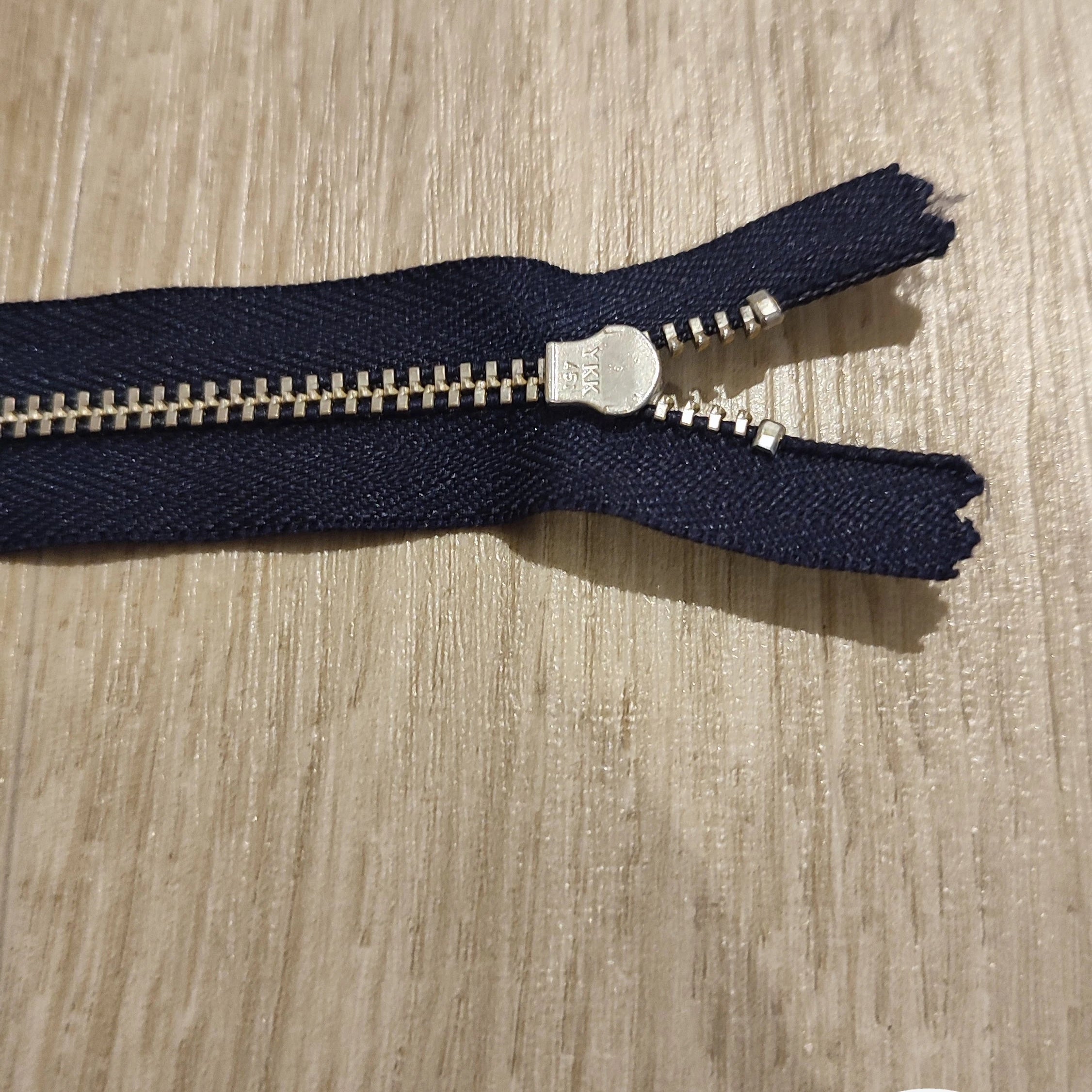 FERMETURE RIRI METAL NON SÉPARABLE 10CM BLEU NUIT - My Little Coupon