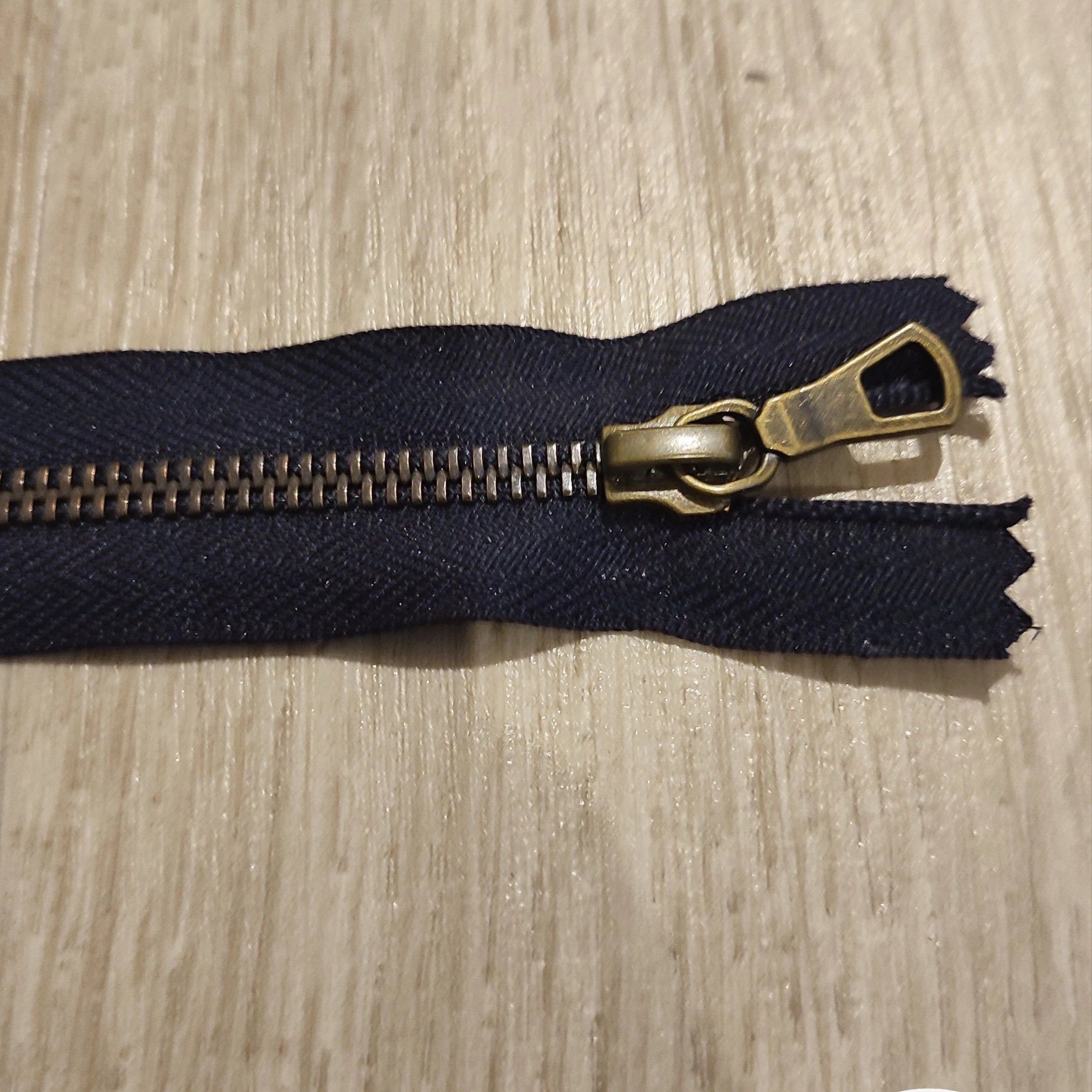 FERMETURE RIRI MÉTAL NON SÉPARABLE 13CM BLEU FONCÉ - My Little Coupon