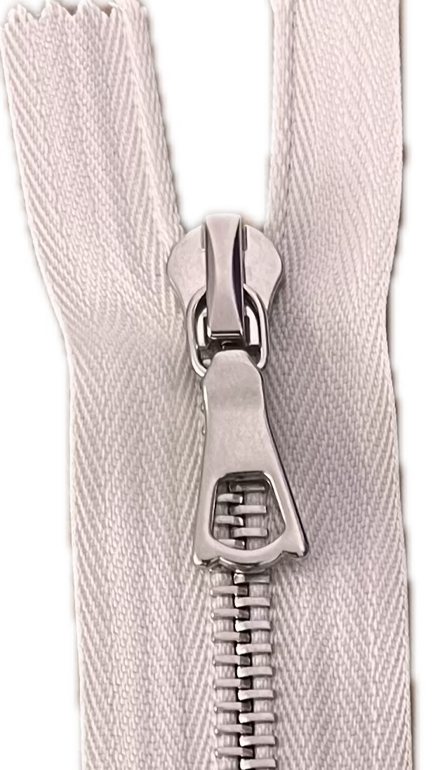 FERMETURE RIRI METAL NON SÉPARABLE 15CM M6 BLANC CASSÉ - My Little Coupon