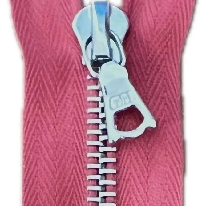 FERMETURE RIRI METAL NON SÉPARABLE 15CM M6 ROSE - My Little Coupon