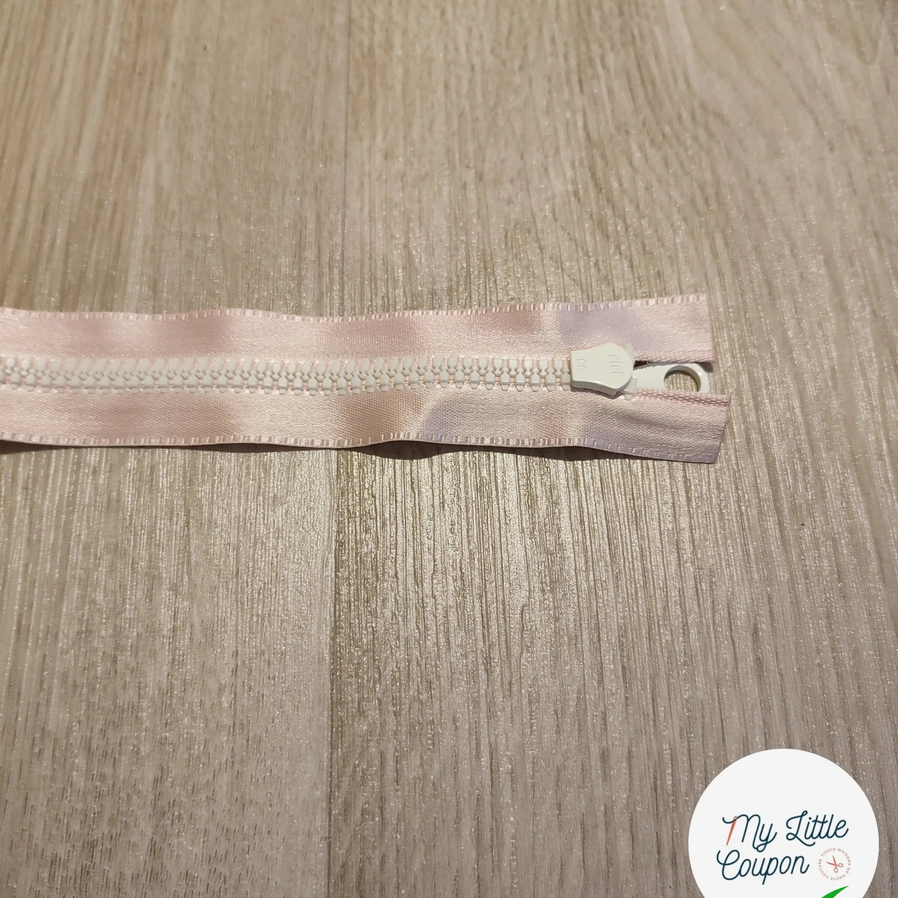 FERMETURE RIRI METAL NON SEPARABLE 16CM ROSE POUDRÉ - My Little Coupon