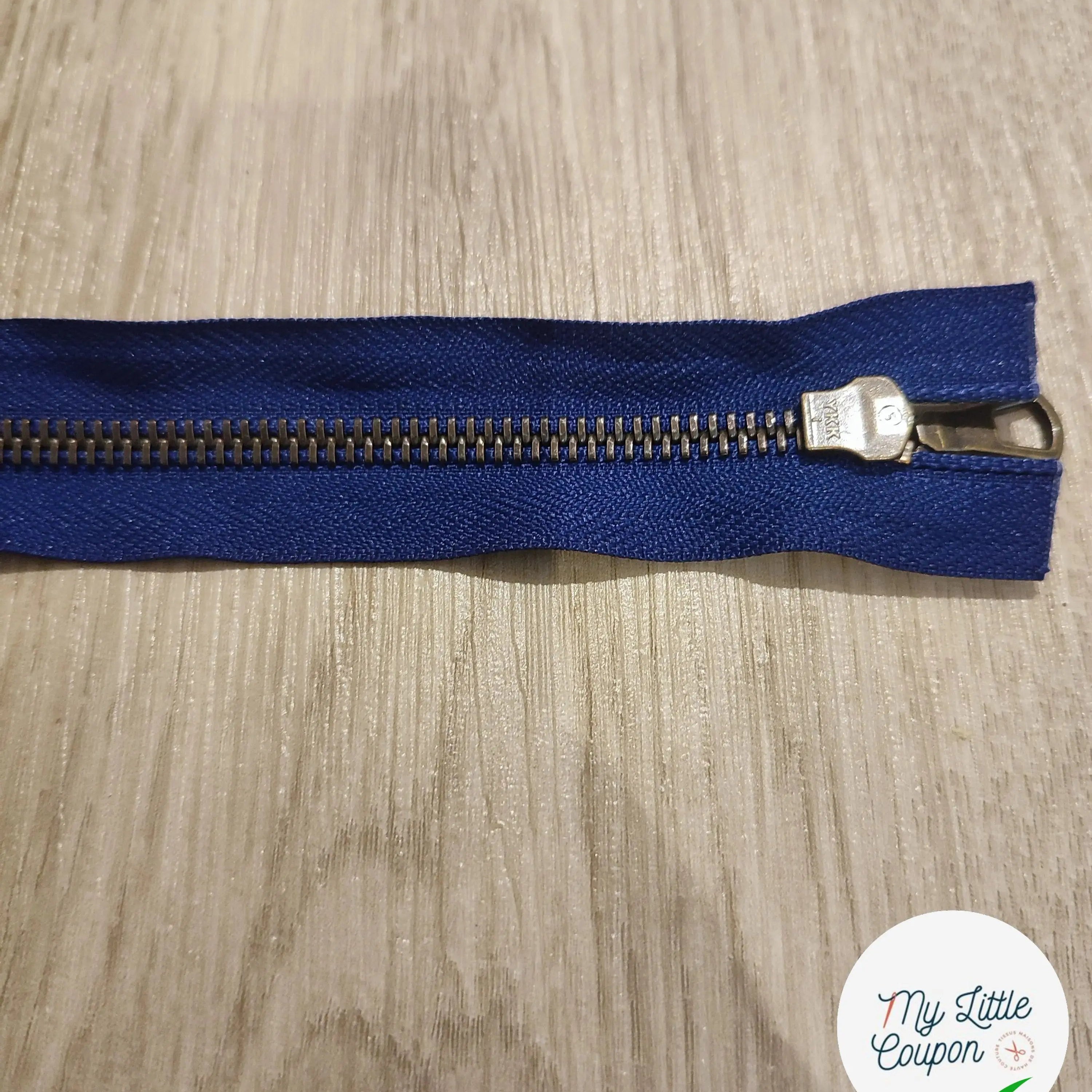 FERMETURE RIRI METAL SÉPARABLE 65CM BLEU FONCÉ - My Little Coupon