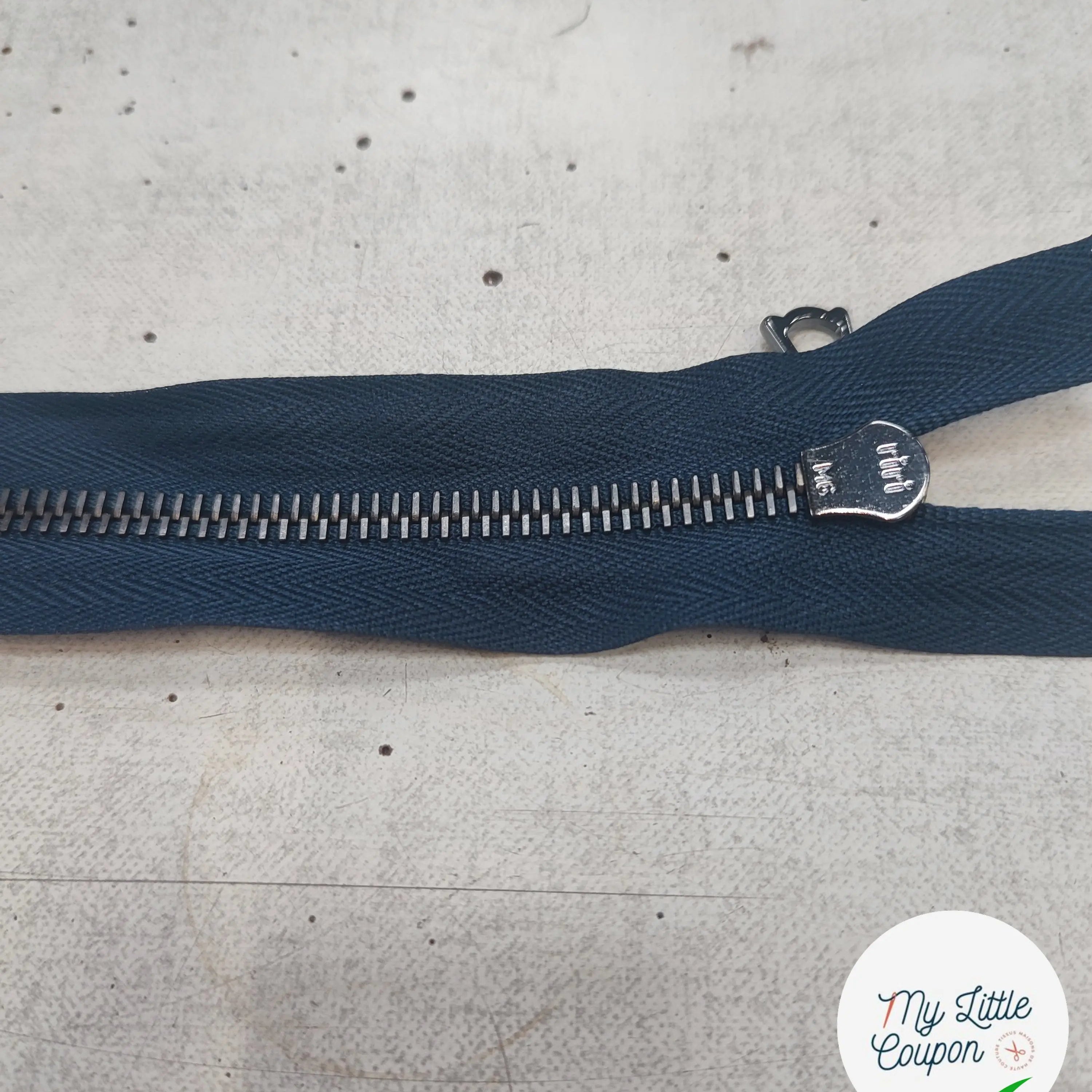 FERMETURE RIRI METAL SÉPARABLE 80CM BLEU NUIT M8 - My Little Coupon