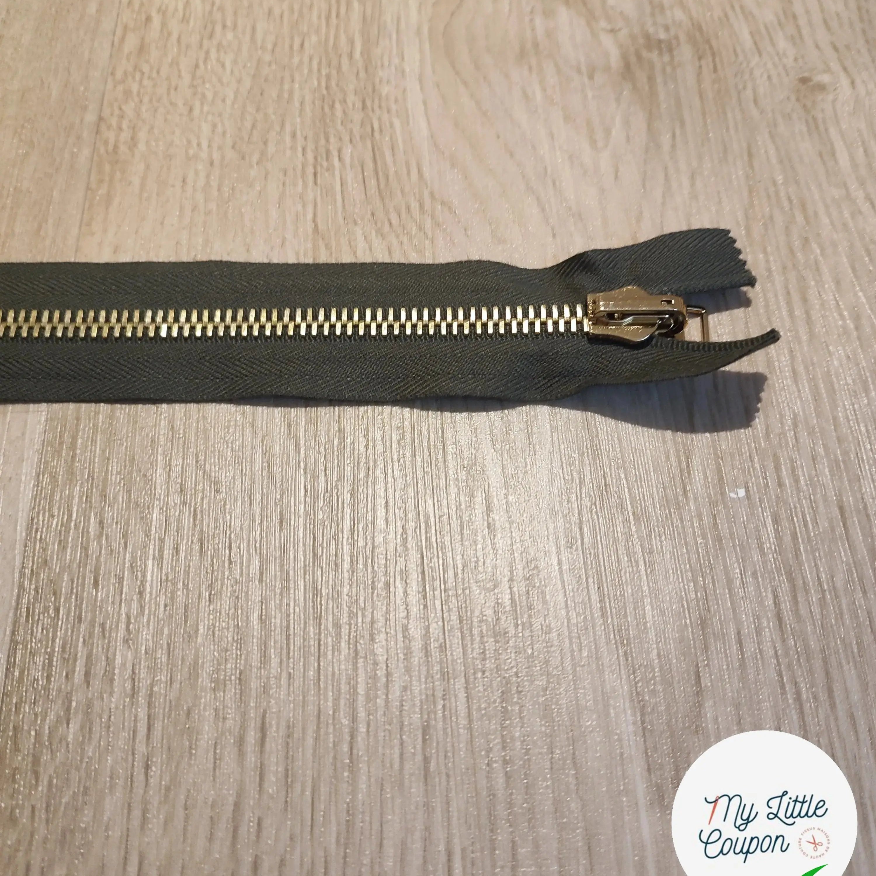 FERMETURE RIRI METAL NON SÉPARABLE DOUBLE CHEMINS 250CM NOIR - My Little Coupon