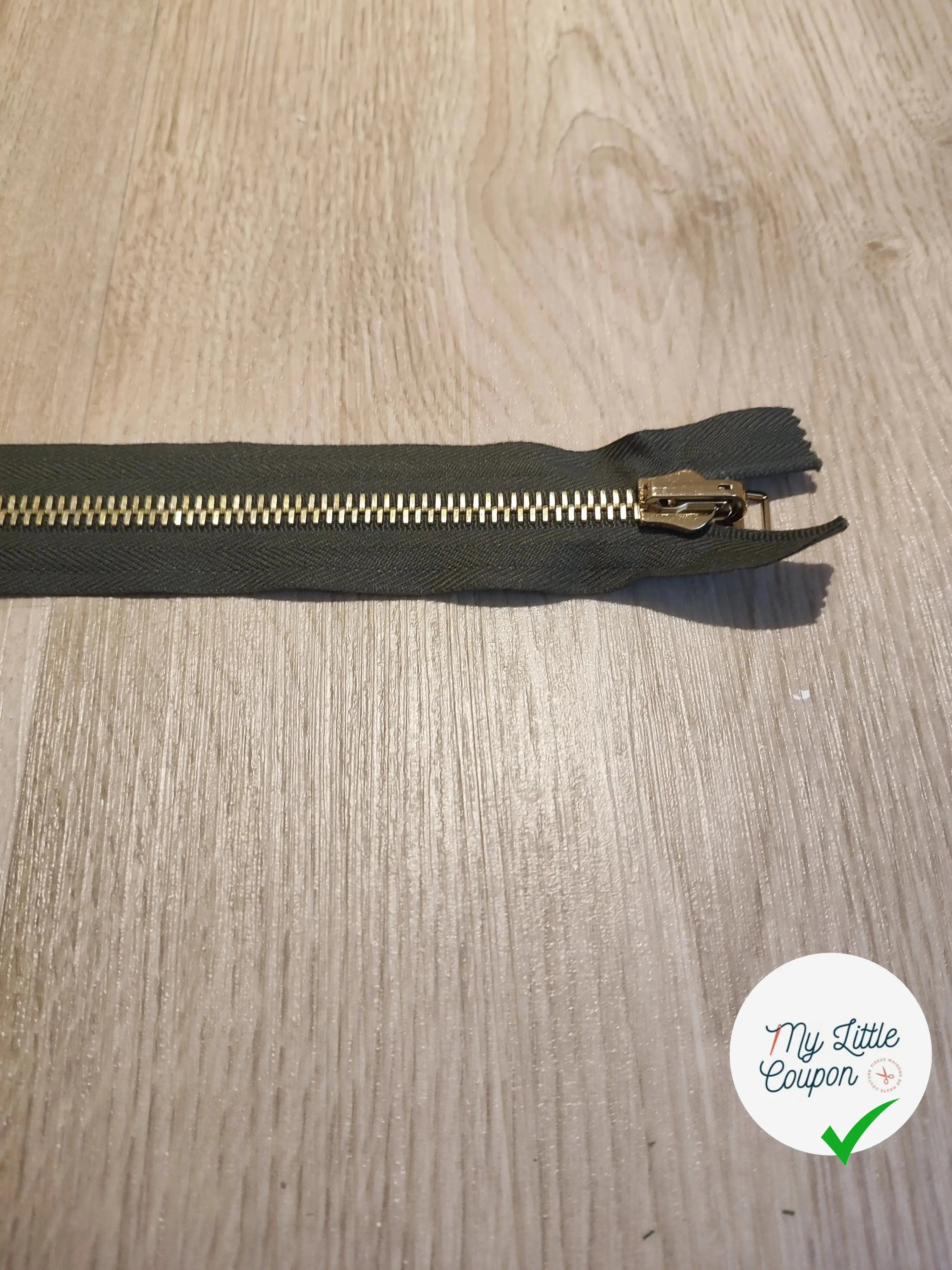 FERMETURE RIRI METAL NON SÉPARABLE DOUBLE CHEMINS 250CM NOIR - My Little Coupon