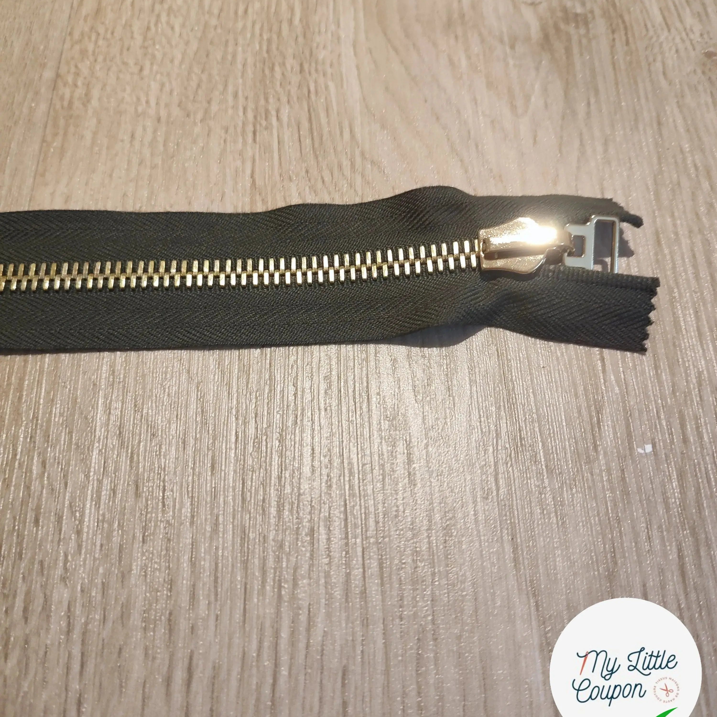 FERMETURE RIRI METAL NON SÉPARABLE DOUBLE CHEMINS 250CM NOIR - My Little Coupon