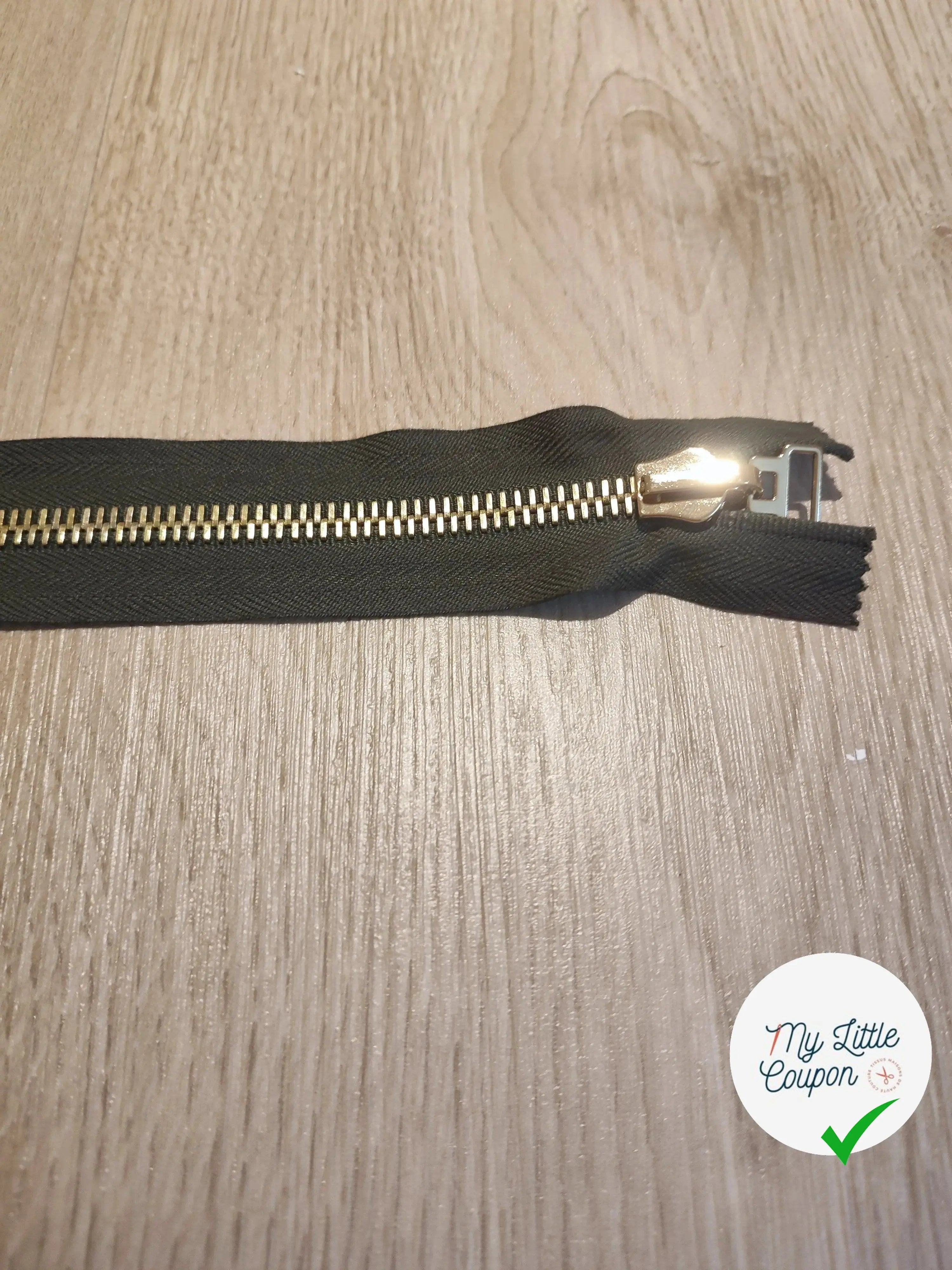 FERMETURE RIRI METAL NON SÉPARABLE DOUBLE CHEMINS 250CM NOIR - My Little Coupon