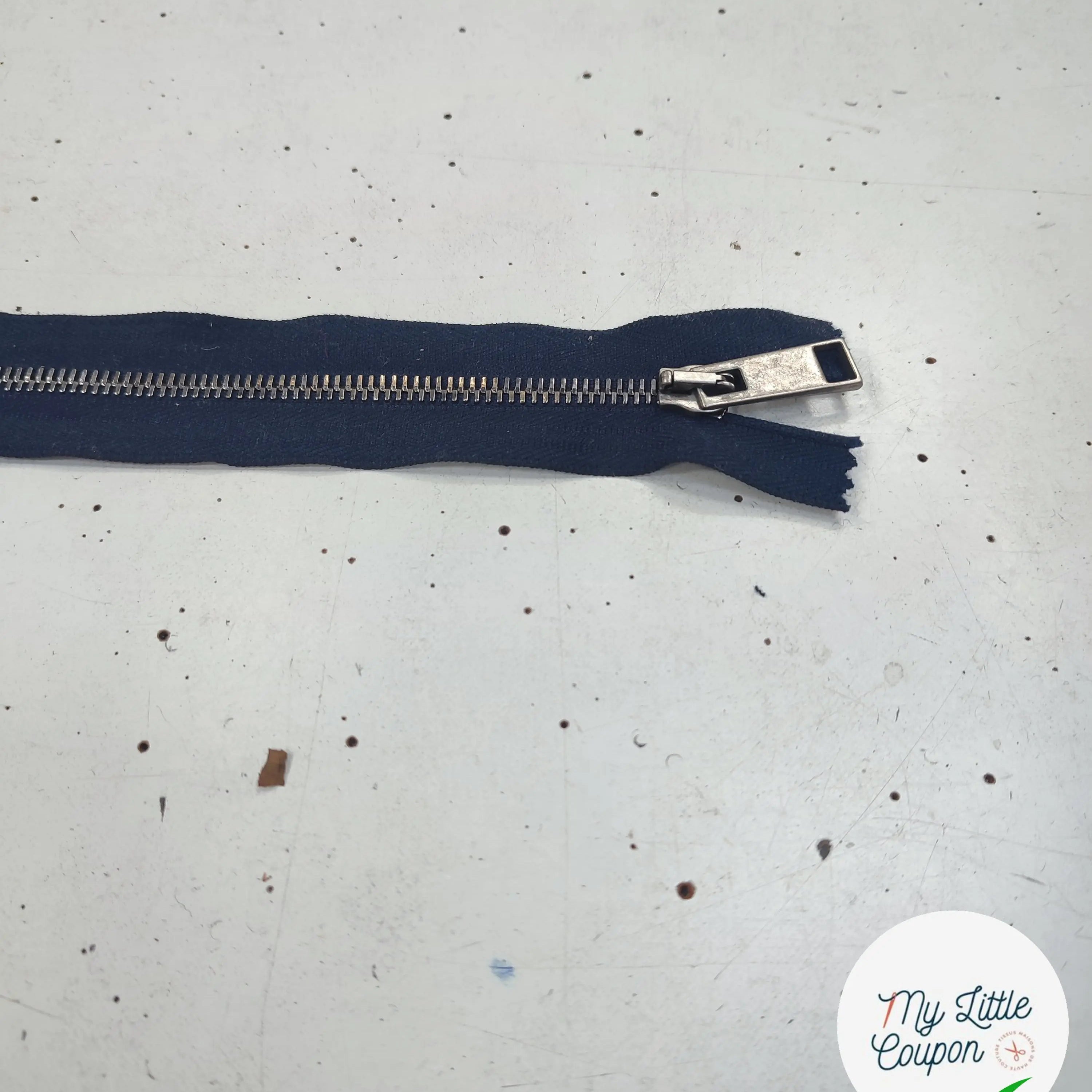 FERMETURE RIRI METAL NON SÉPARABLE 20CM BLEU NUIT - My Little Coupon