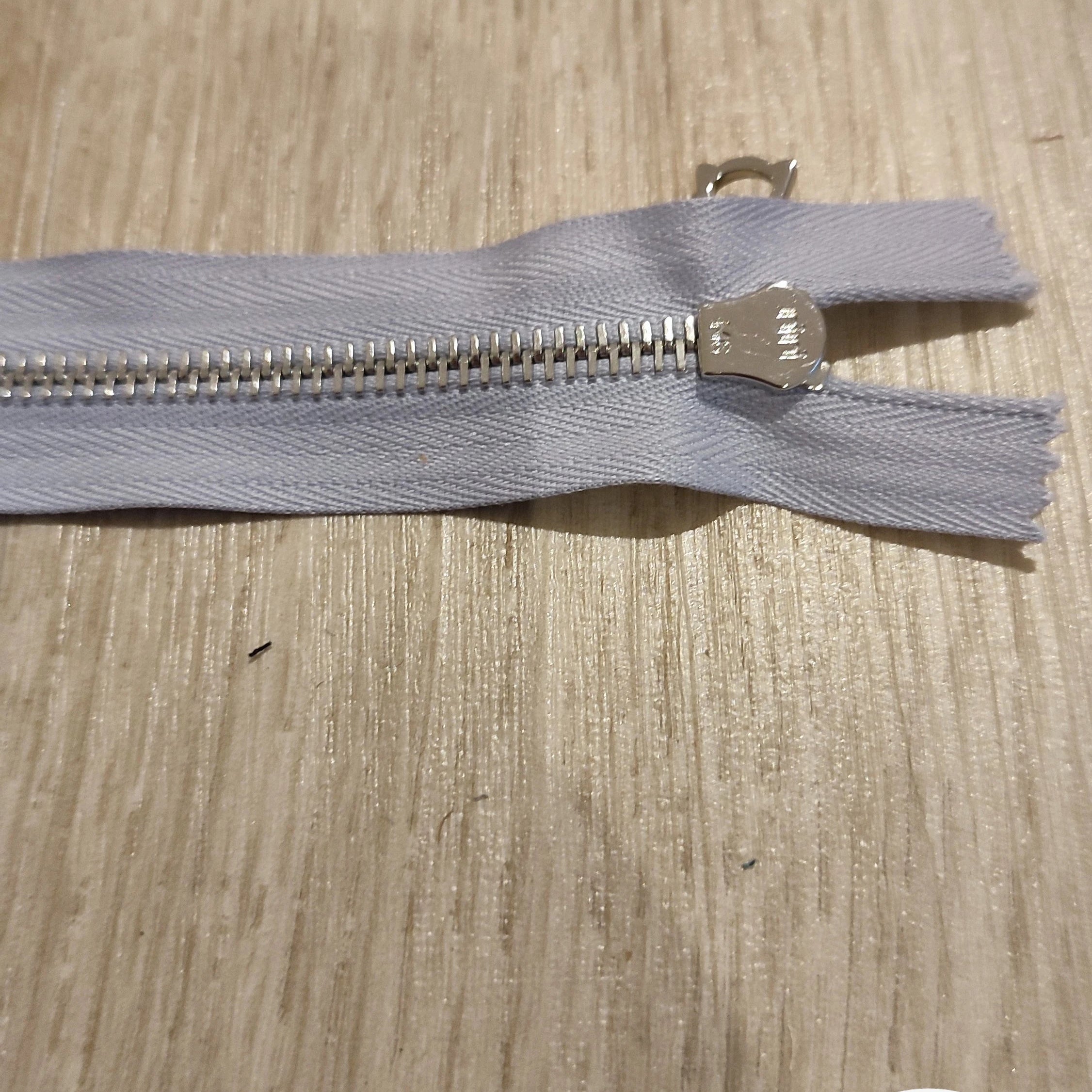 FERMETURE RIRI METAL NON SÉPARABLE 20CM MAUVE PÂLE M6 - My Little Coupon