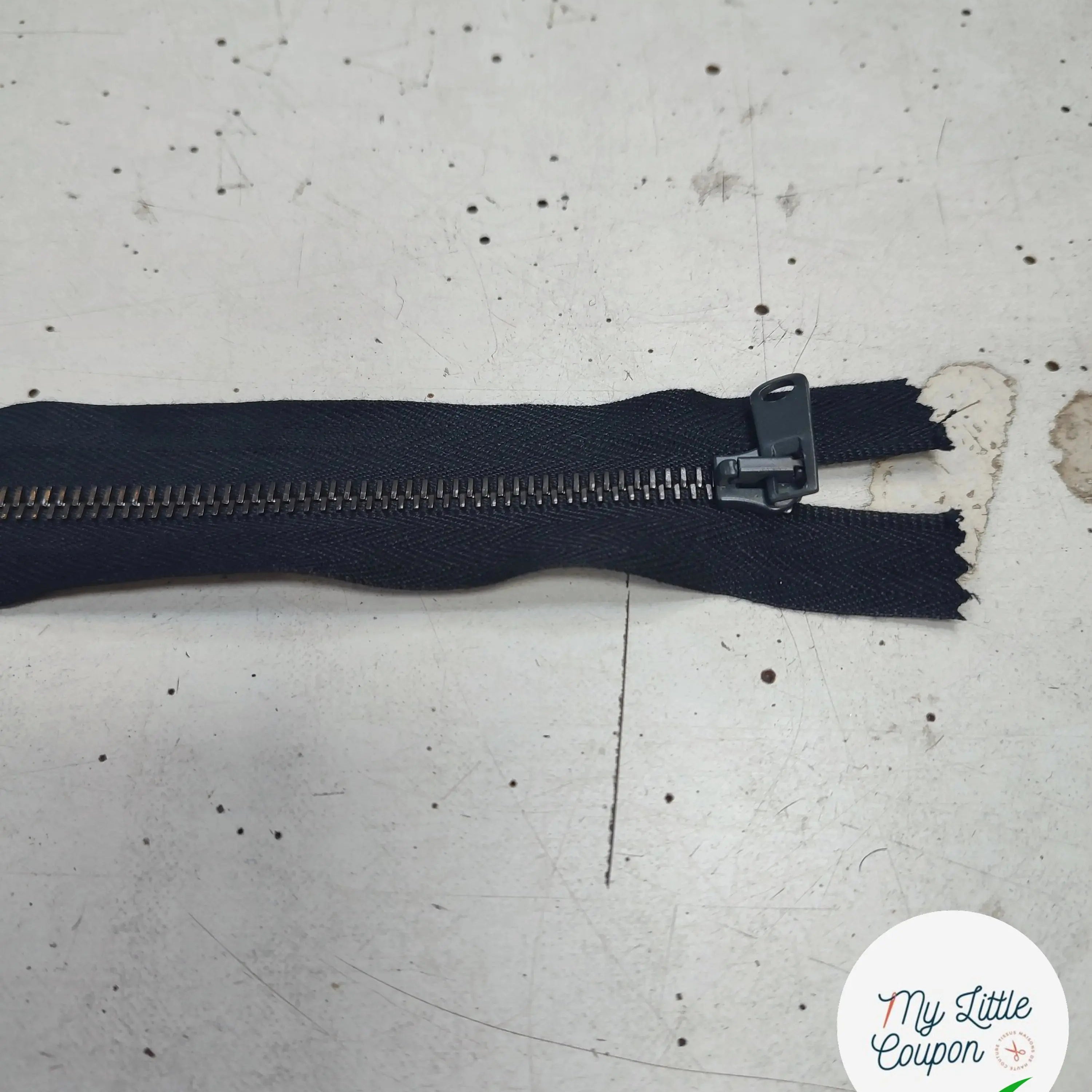 FERMETURE RIRI METAL NON SÉPARABLE 25CM NOIR - My Little Coupon