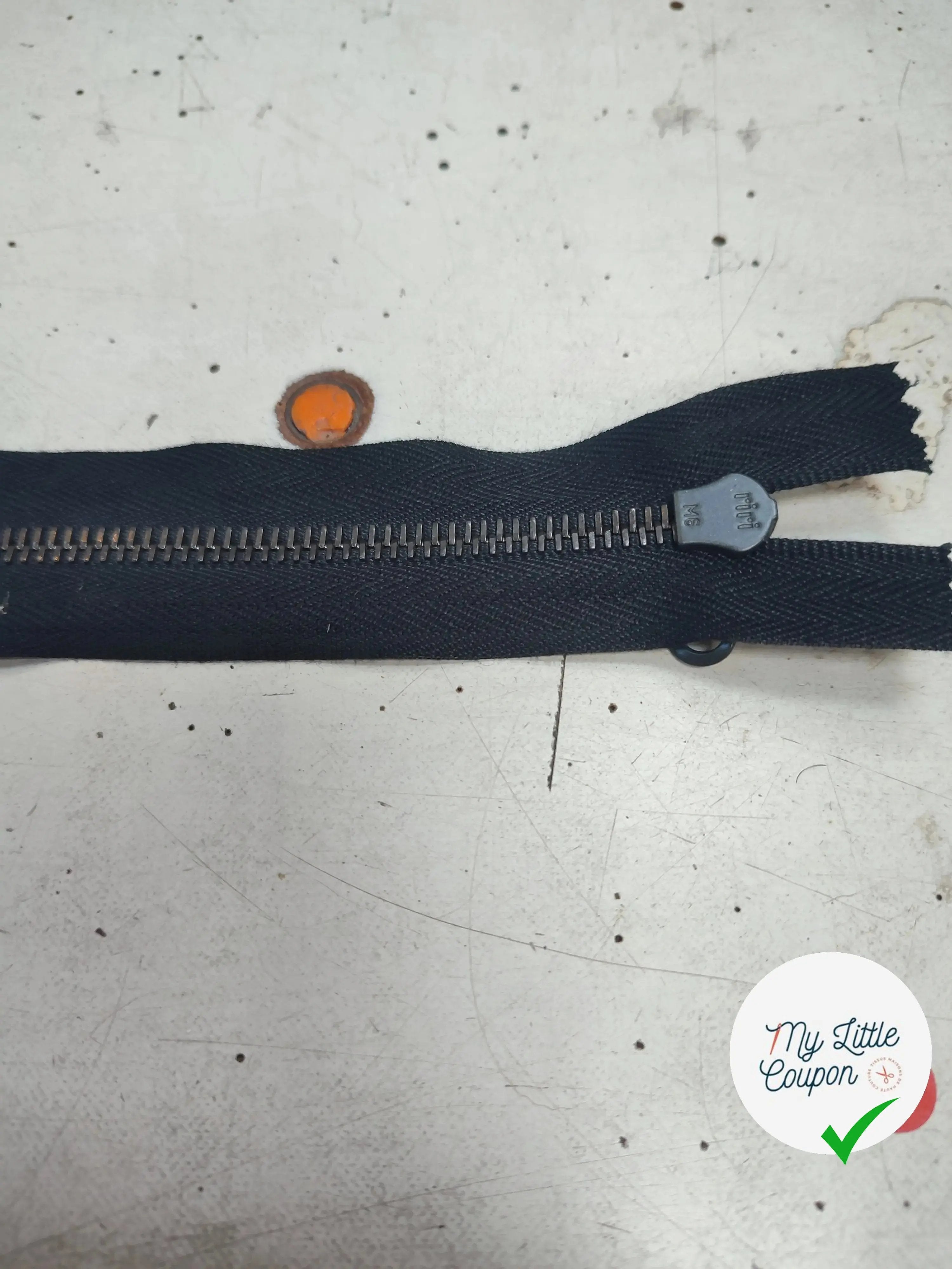 FERMETURE RIRI METAL NON SÉPARABLE 25CM NOIR - My Little Coupon