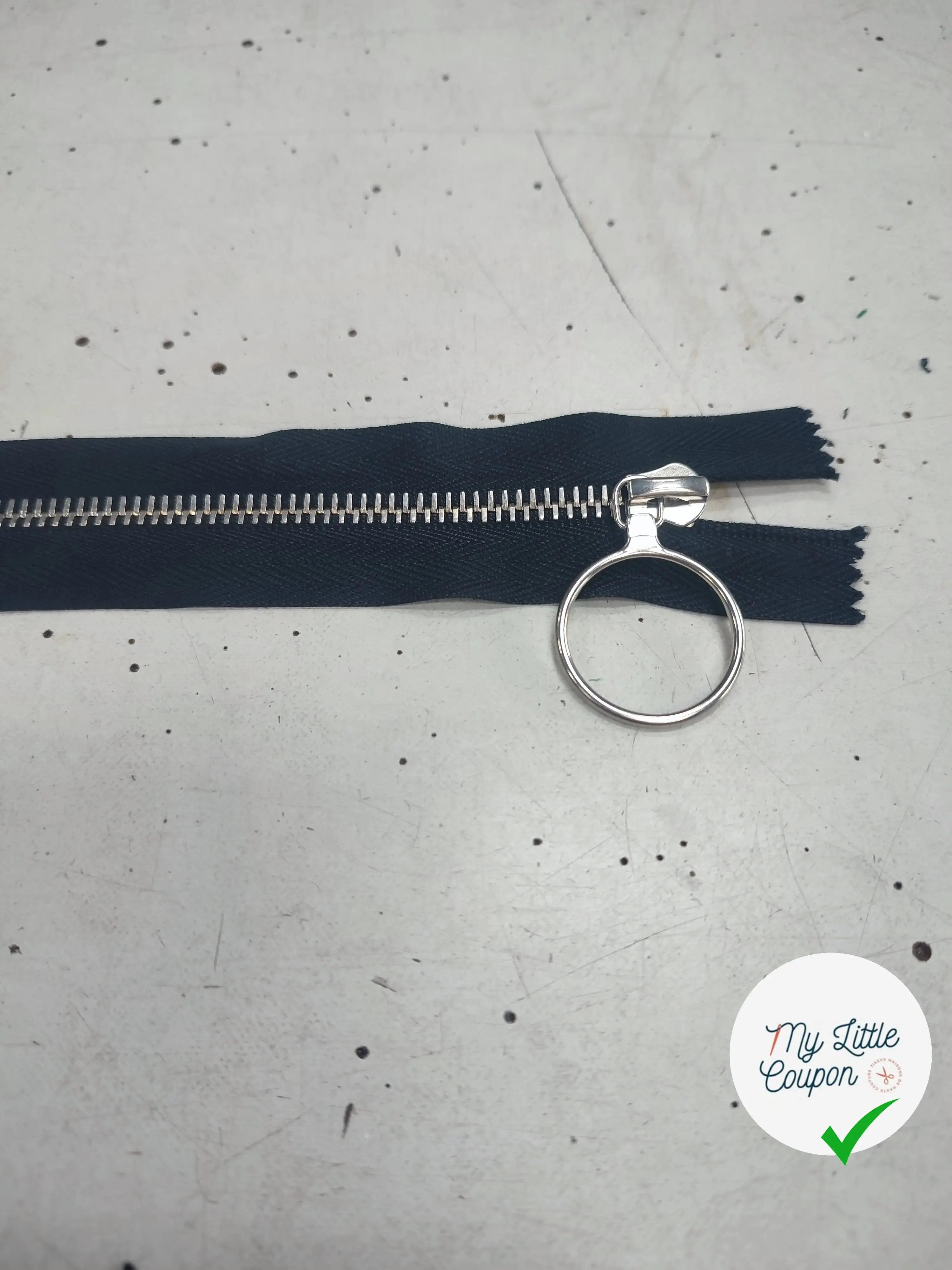 FERMETURE RIRI METAL SÉPARABLE 60CM NOIR M6 - My Little Coupon