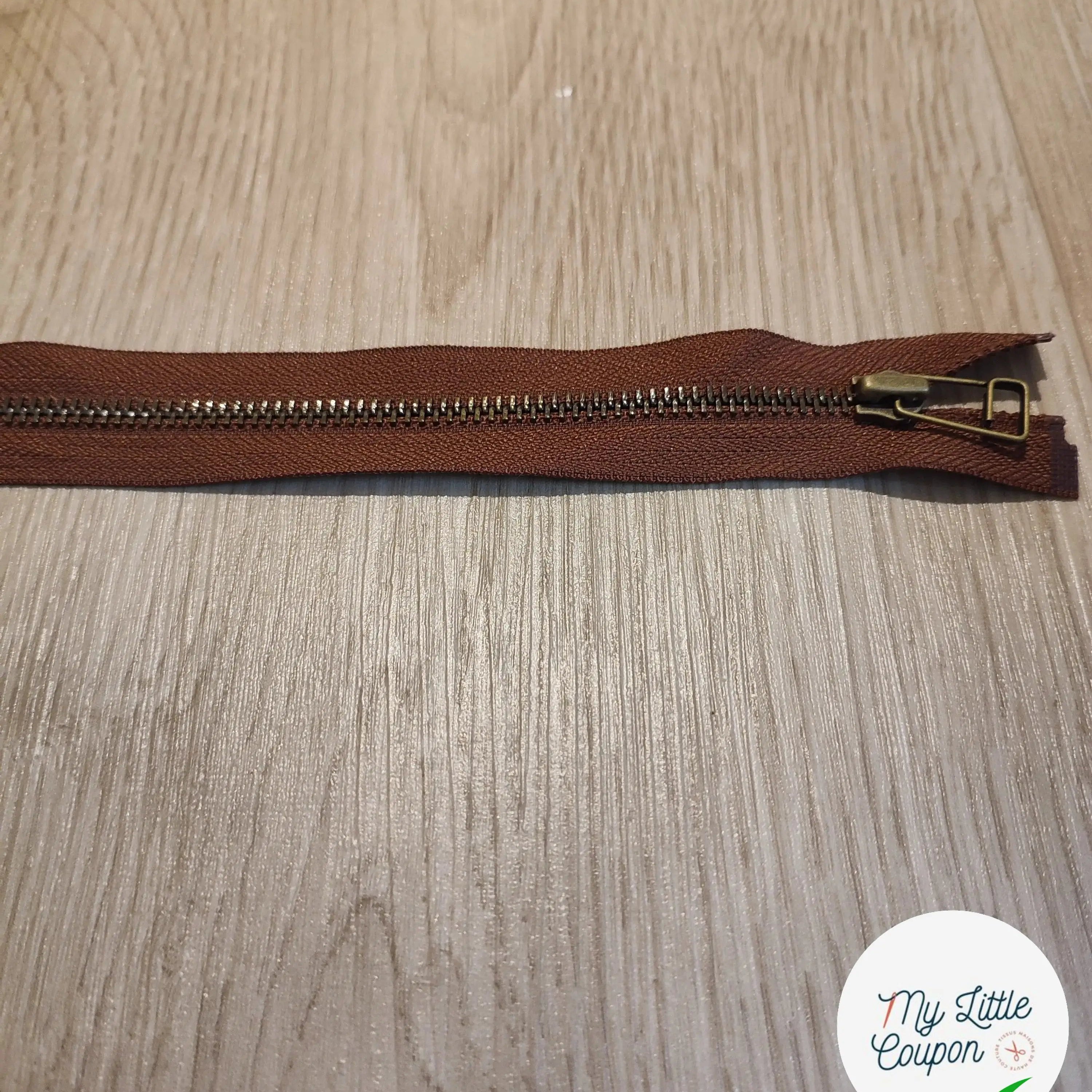 (Copie) FERMETURE RIRI METAL SÉPARABLE 90CM MARRON - My Little Coupon