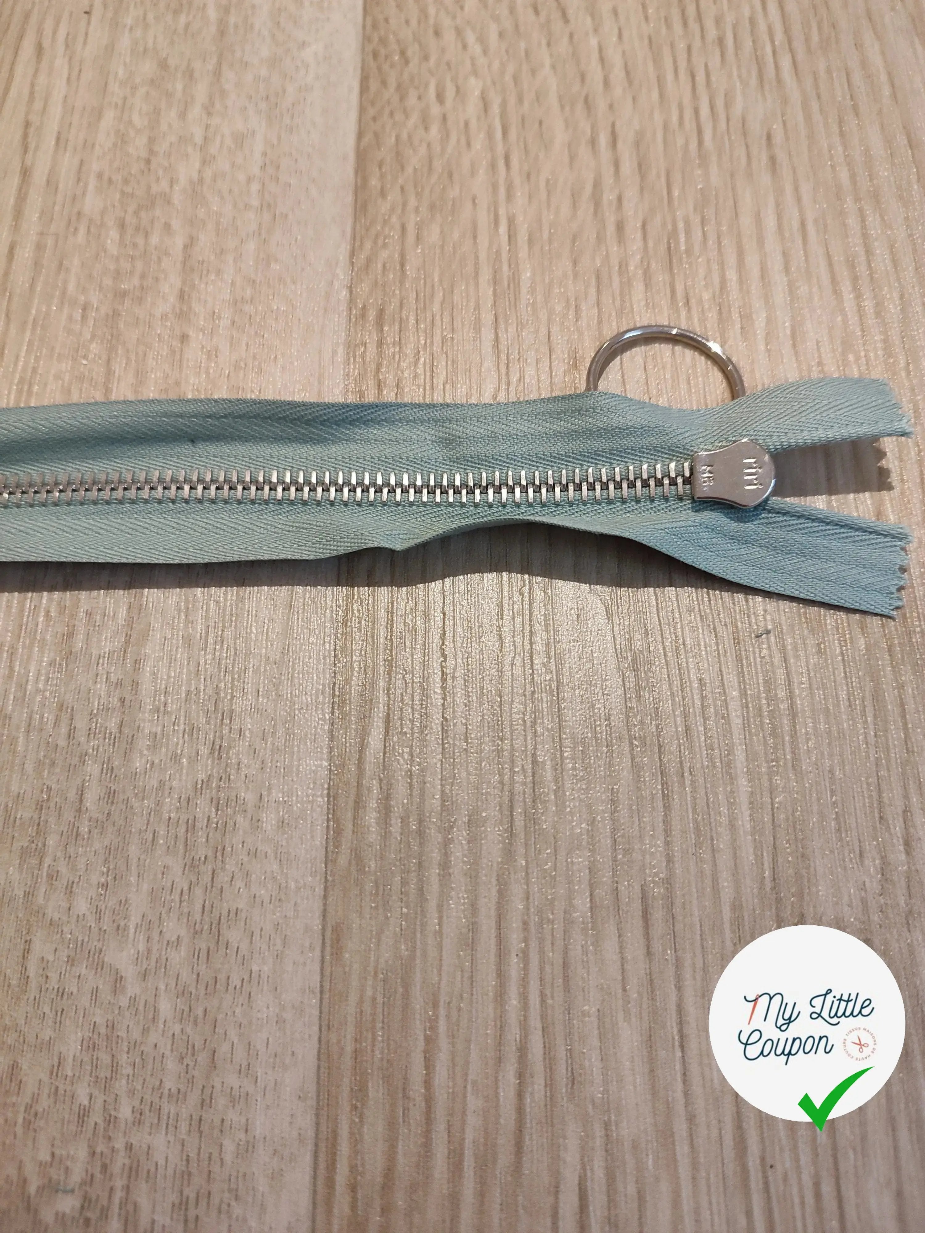 FERMETURE RIRI METAL NON SÉPARABLE 20CM MARRON CLAIR M4 - My Little Coupon