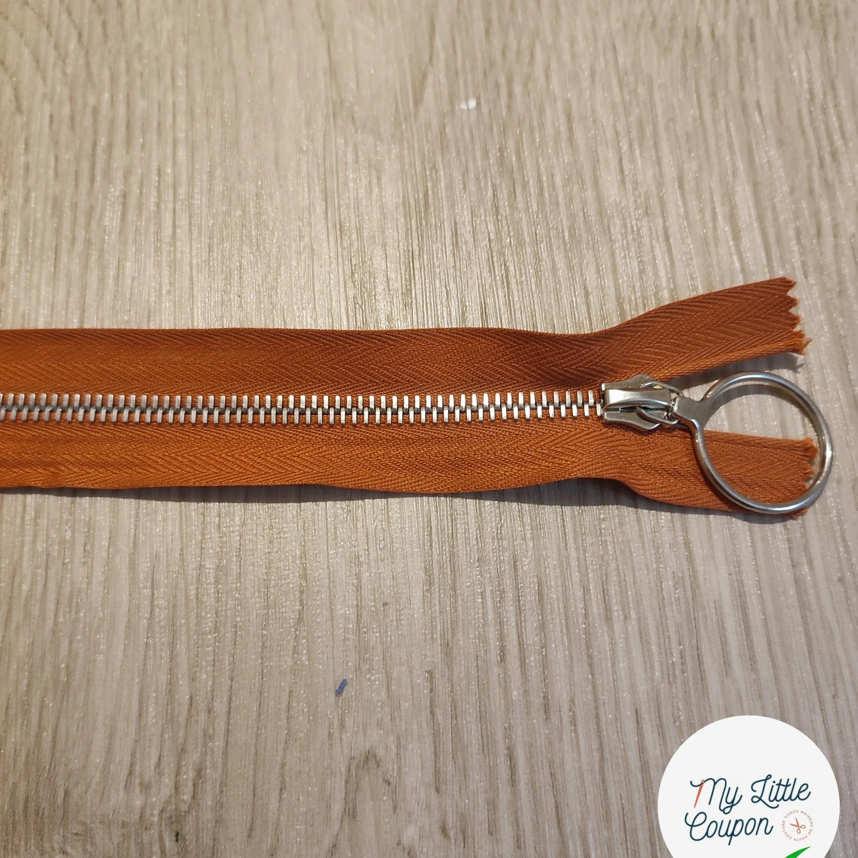 FERMETURE RIRI METAL NON SÉPARABLE 35CM ROUILLE M6 - My Little Coupon