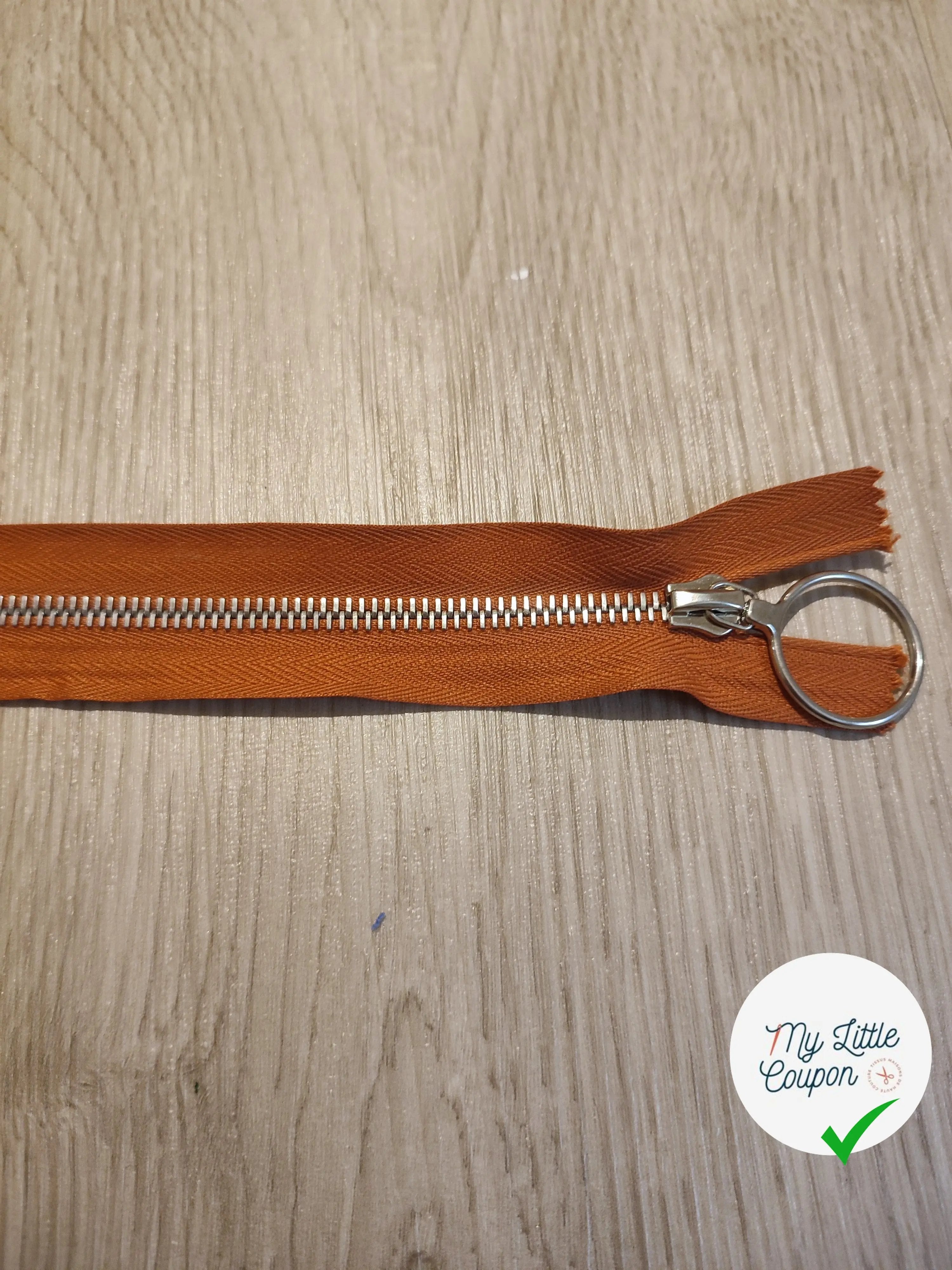 FERMETURE RIRI METAL NON SÉPARABLE 35CM ROUILLE M6 - My Little Coupon