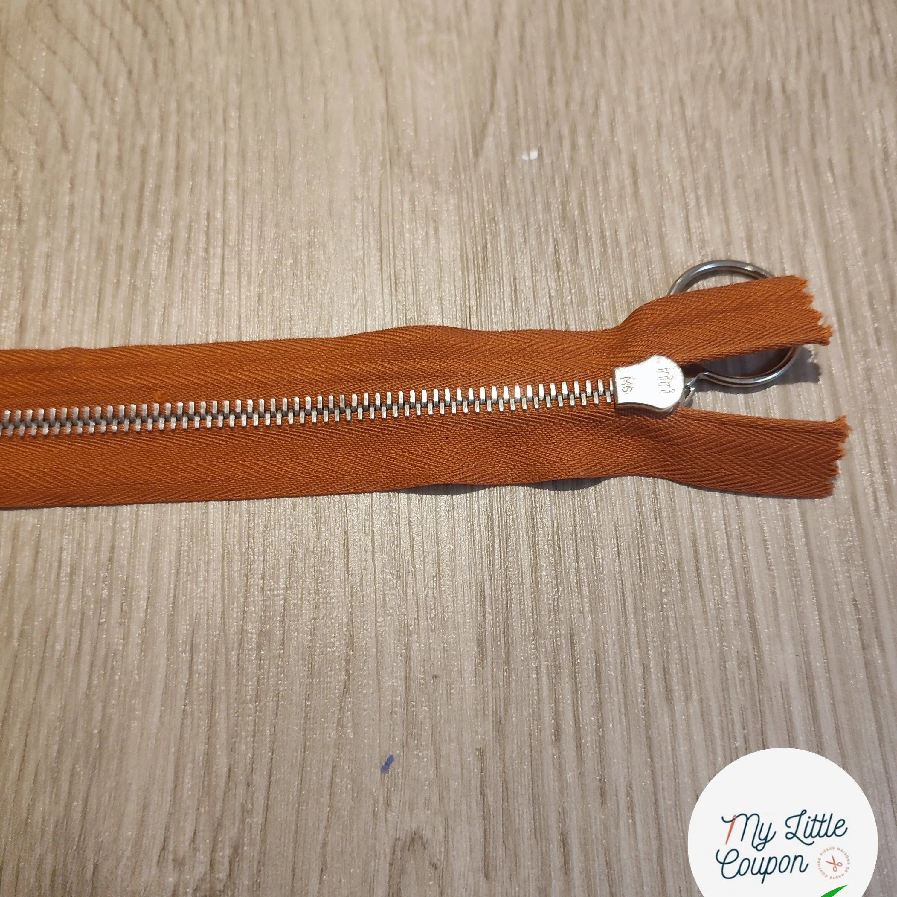 FERMETURE RIRI METAL NON SÉPARABLE 35CM ROUILLE M6 - My Little Coupon