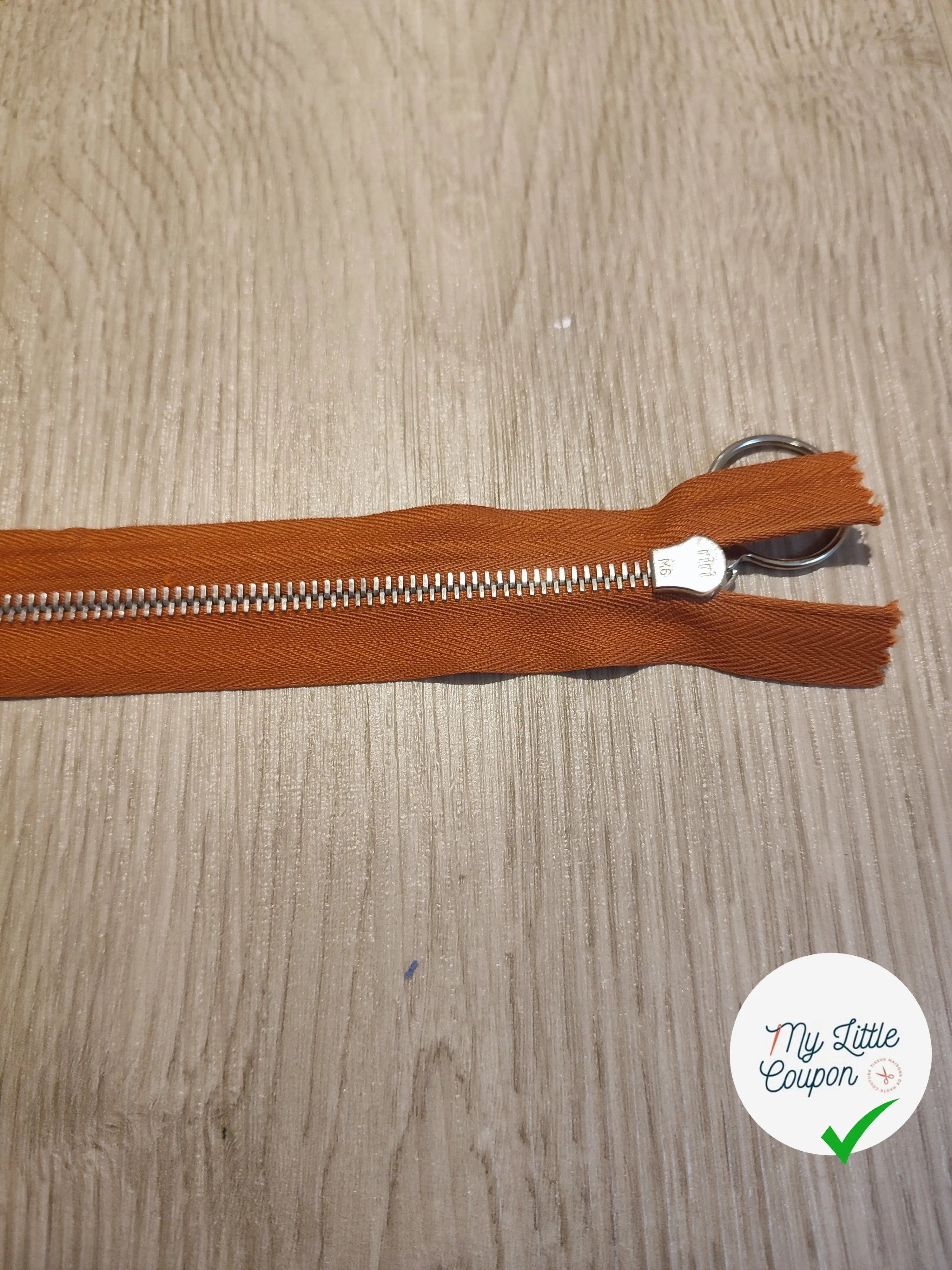 FERMETURE RIRI METAL NON SÉPARABLE 35CM ROUILLE M6 - My Little Coupon