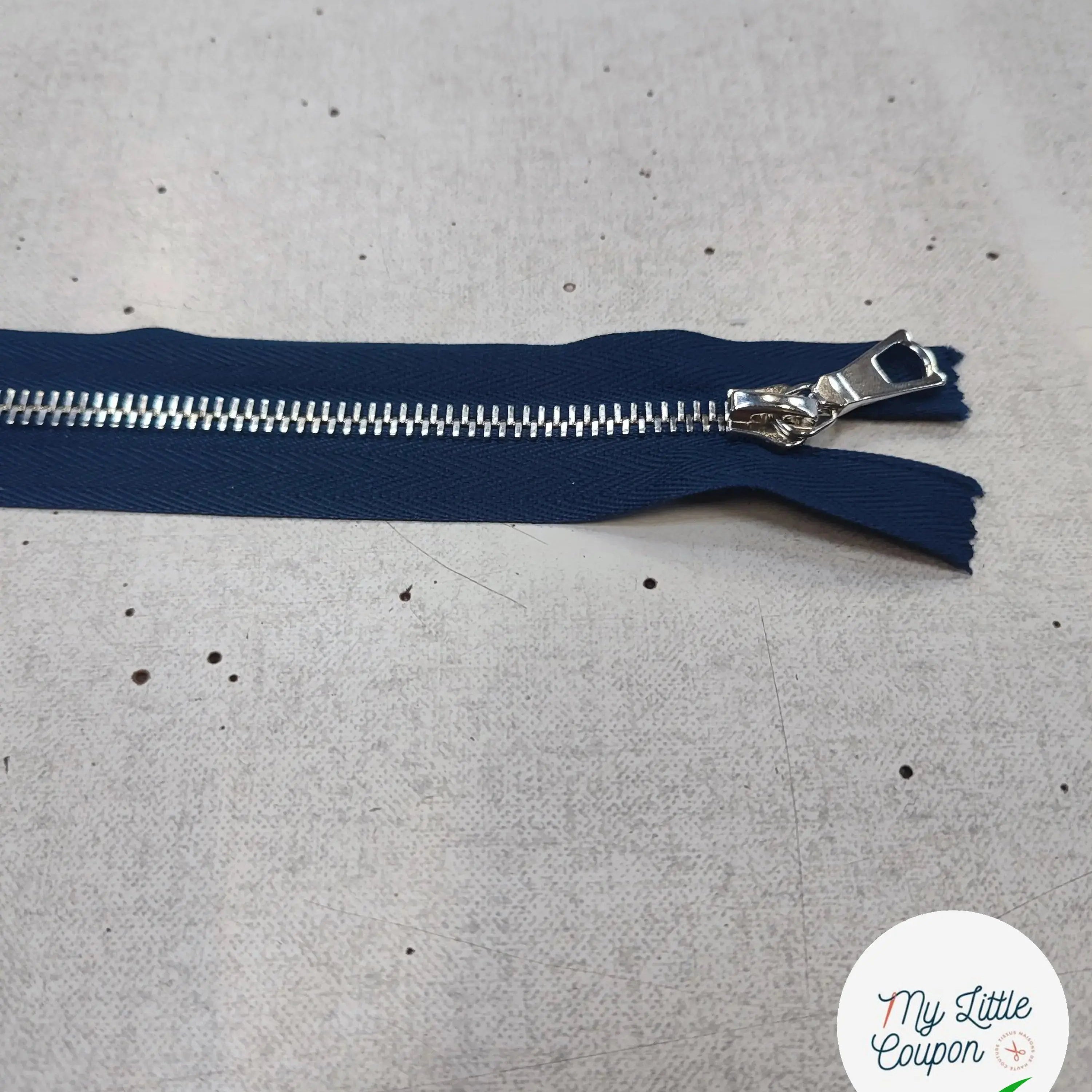 FERMETURE RIRI METAL NON SÉPARABLE 15CM BLEU NUIT M6 - My Little Coupon