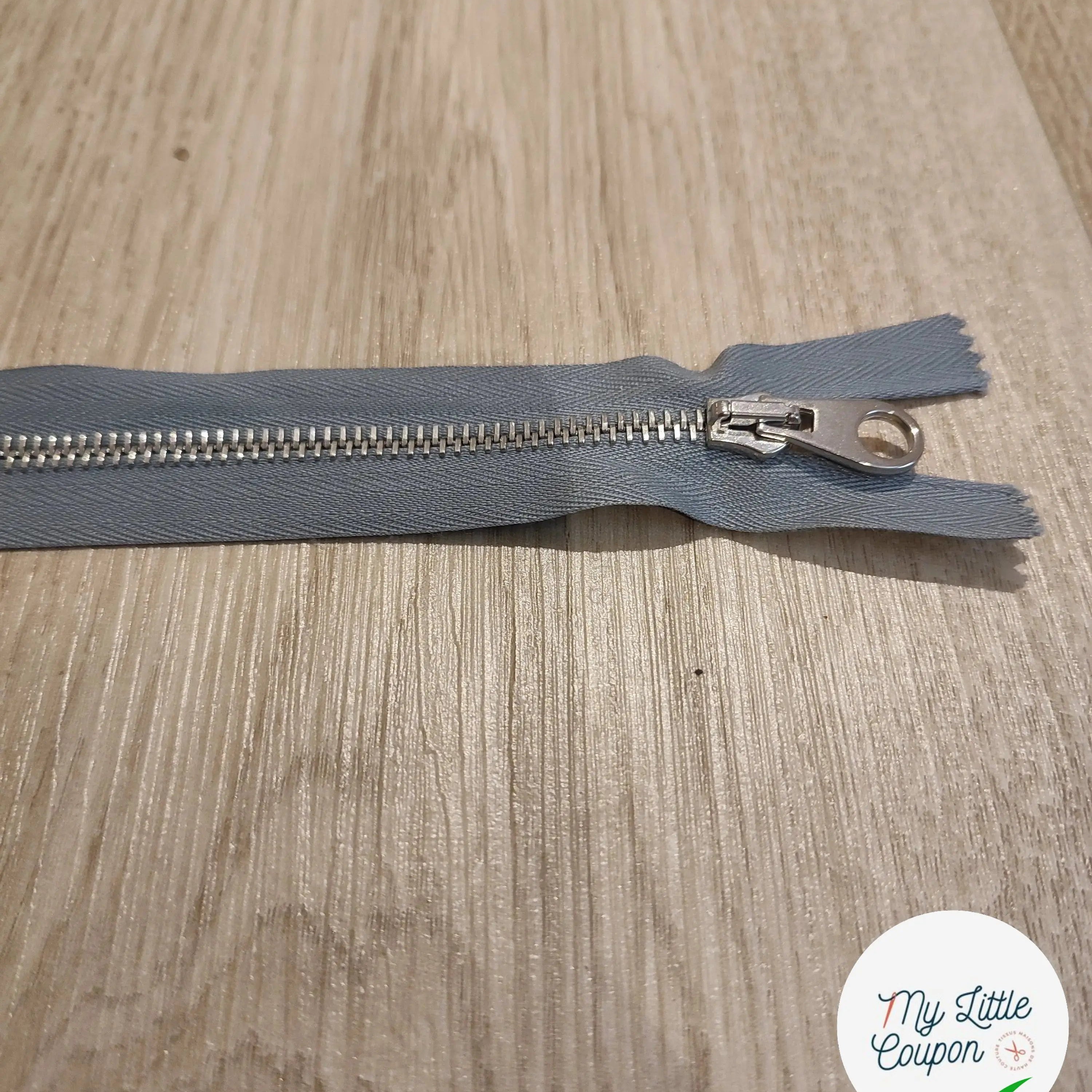 FERMETURE RIRI METAL SÉPARABLE 80CM GRIS M6 - My Little Coupon