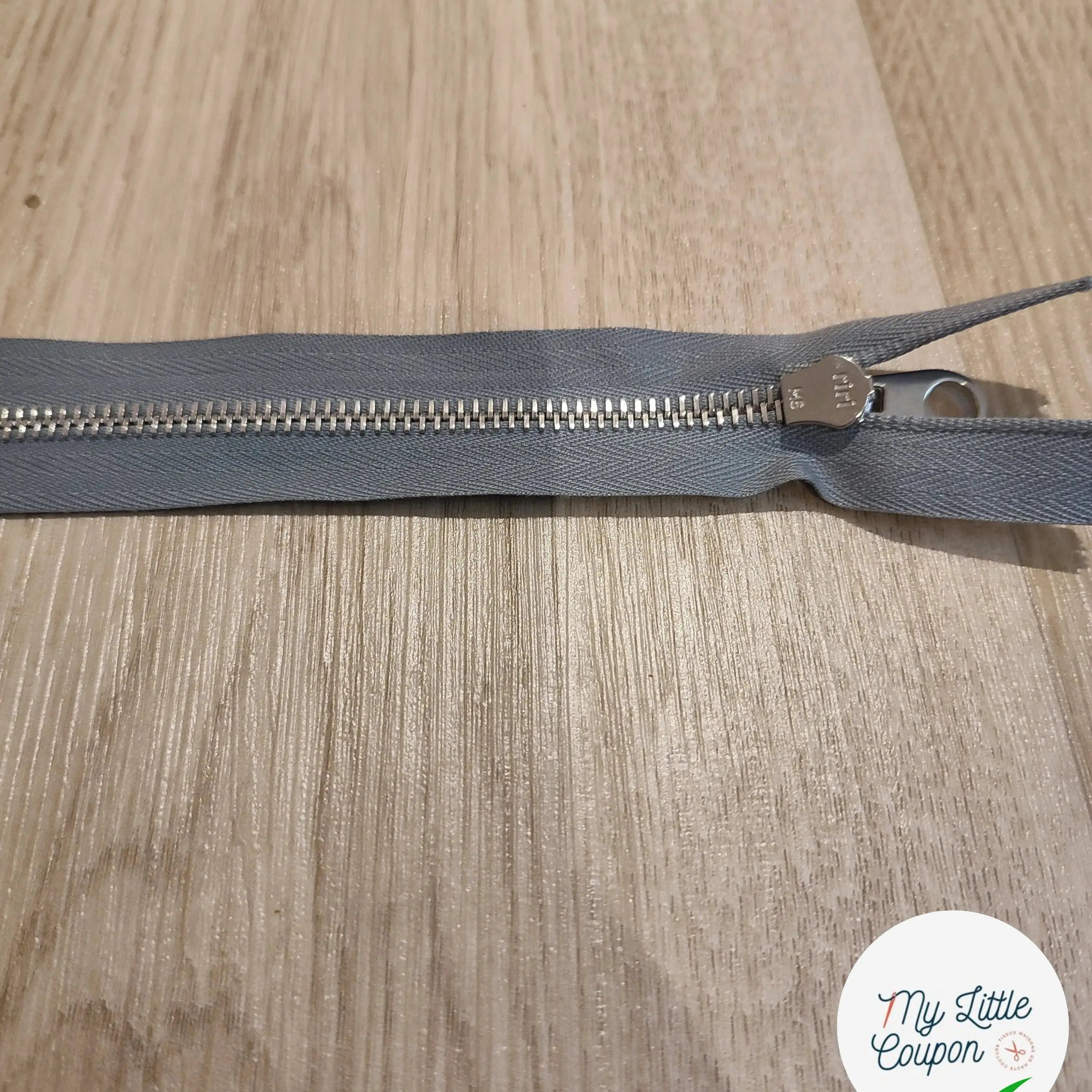 FERMETURE RIRI METAL SÉPARABLE 80CM GRIS M6 - My Little Coupon