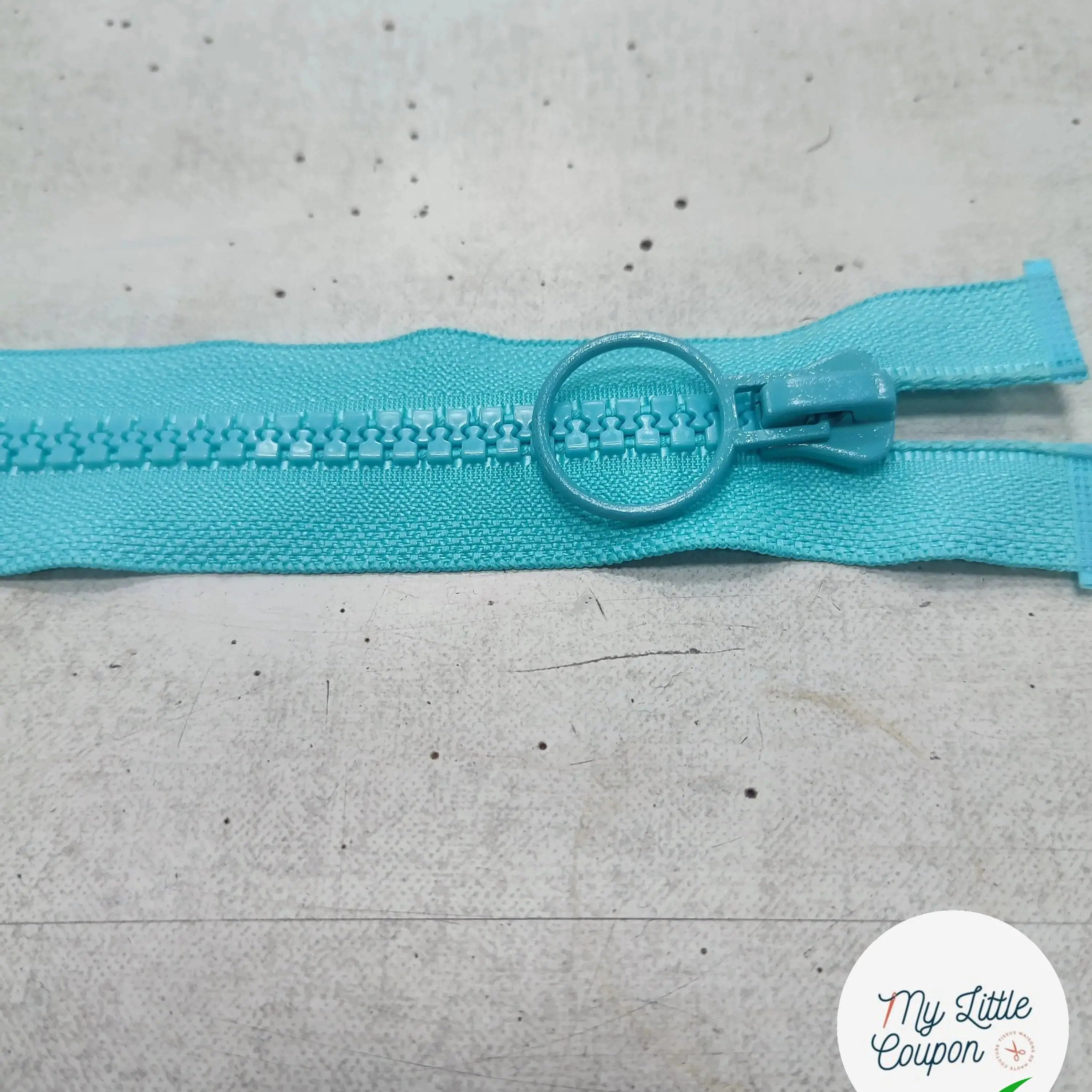 FERMETURE RIRI METAL SÉPARABLE 70CM BLEU CIEL M6 - My Little Coupon