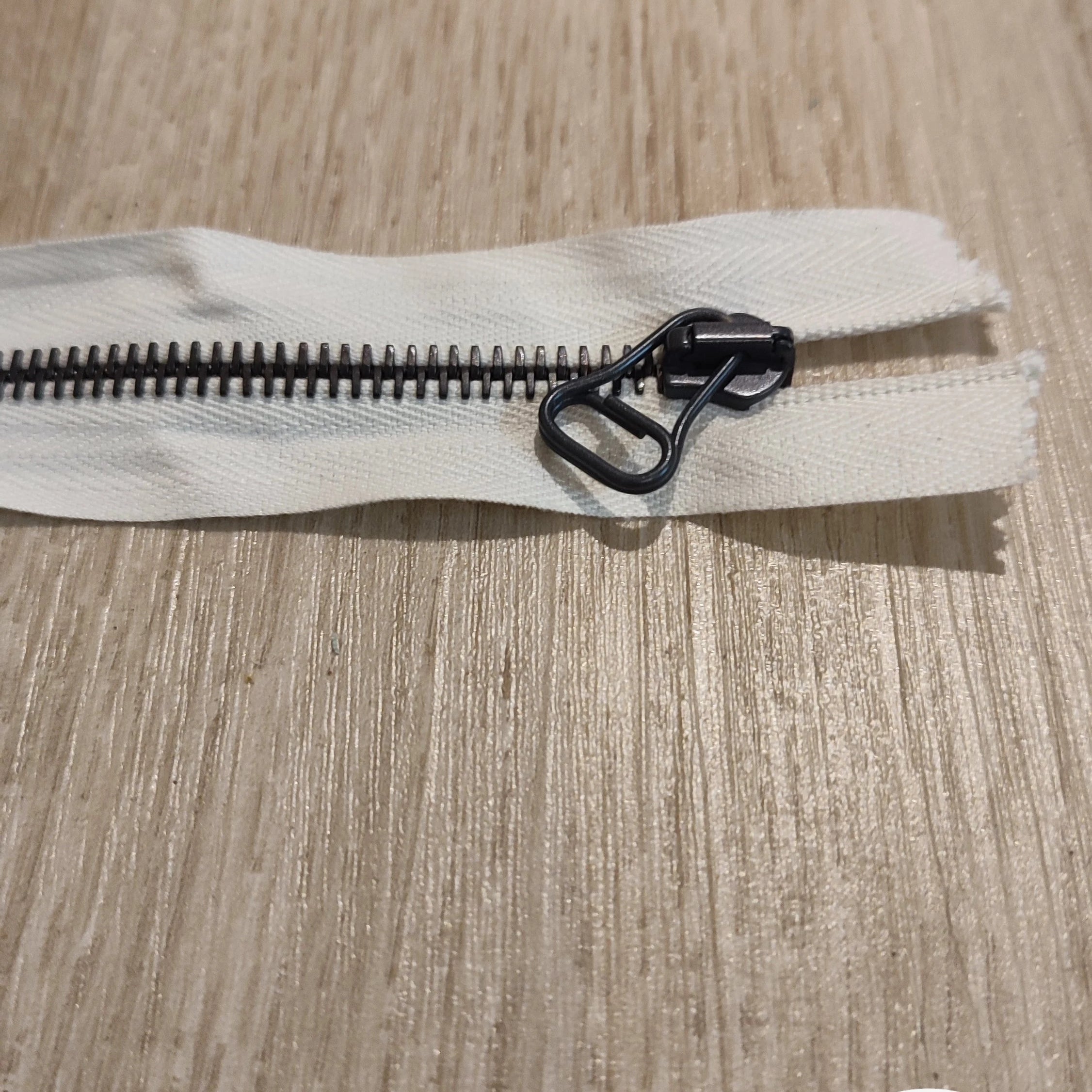 FERMETURE RIRI MÉTAL SÉPARABLE 50CM BLANC M6 - My Little Coupon