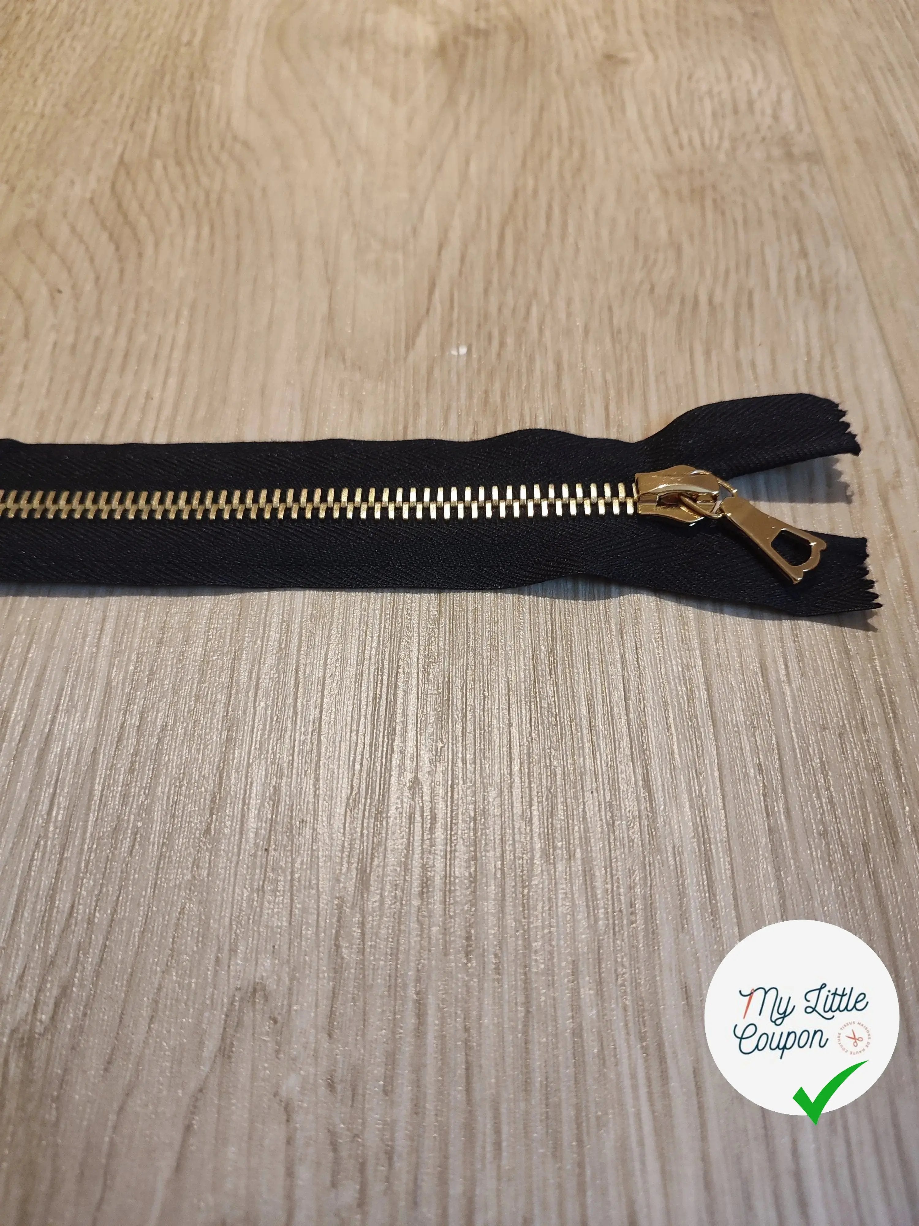 FERMETURE RIRI METAL NON SÉPARABLE 25CM MARRON CAFÉ M6 - My Little Coupon