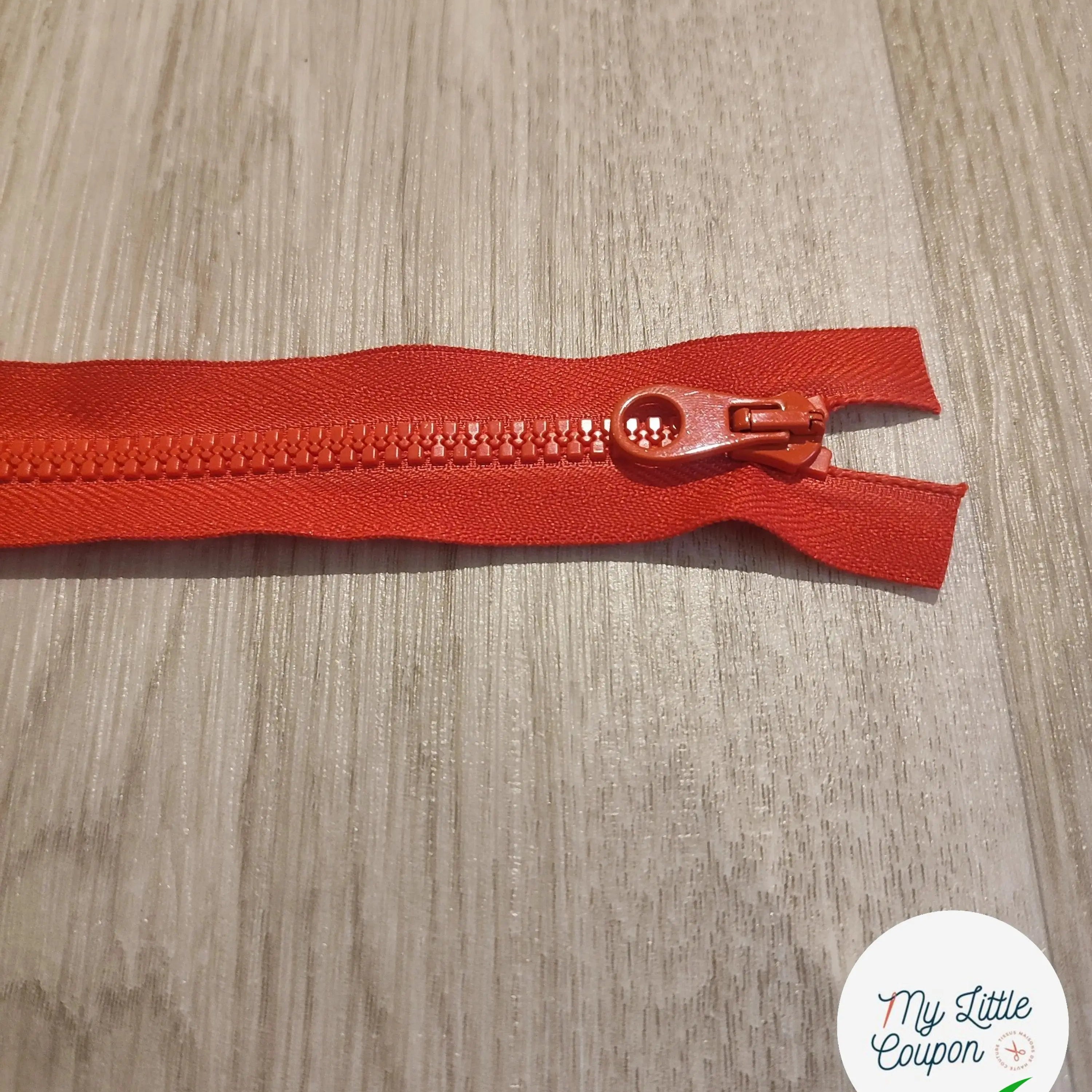 FERMETURE RIRI METAL NON SÉPARABLE 20CM ROUGE - My Little Coupon