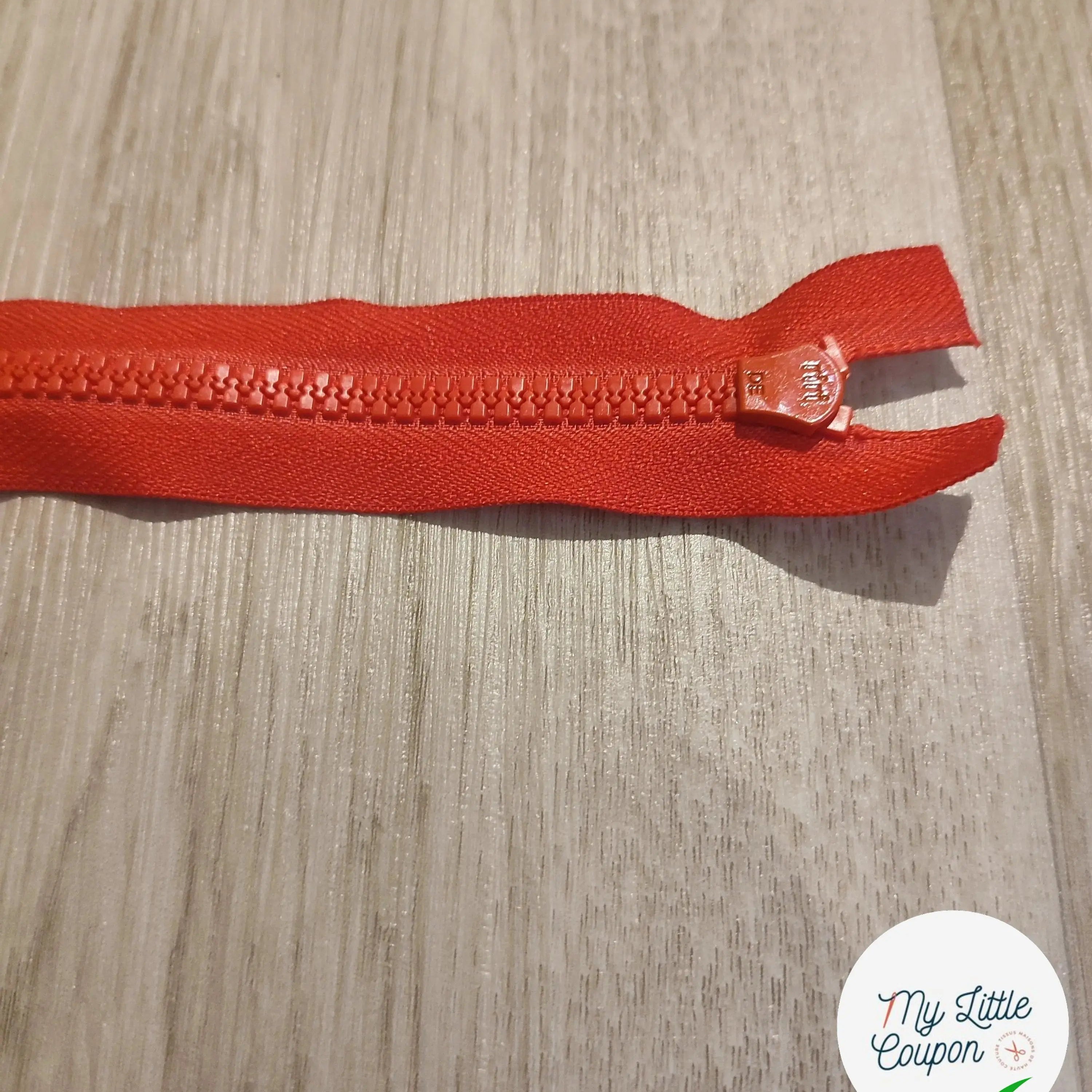 FERMETURE RIRI METAL NON SÉPARABLE 20CM ROUGE - My Little Coupon