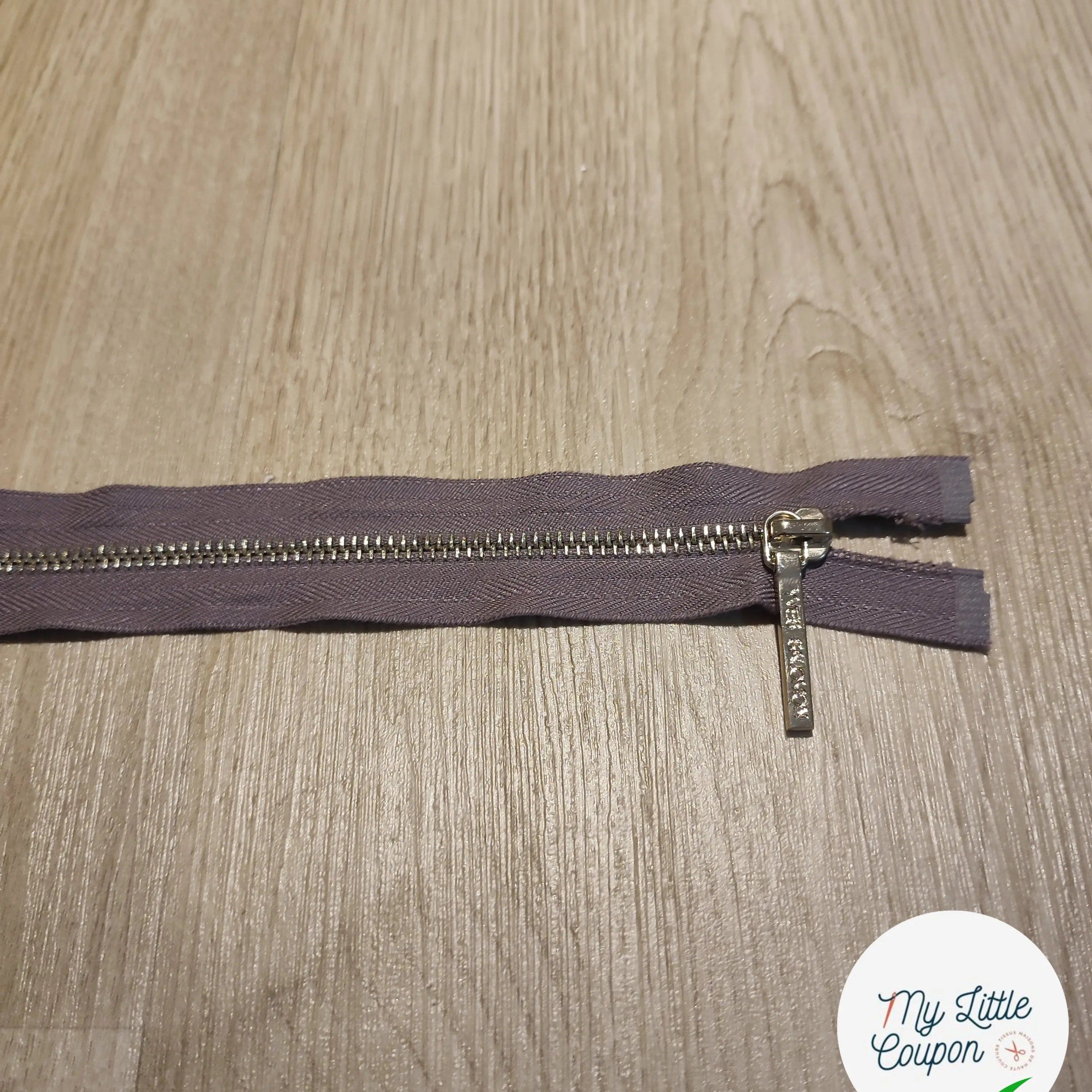 FERMETURE RIRI METAL SEPARABLE 60CM GRIS M5 - My Little Coupon