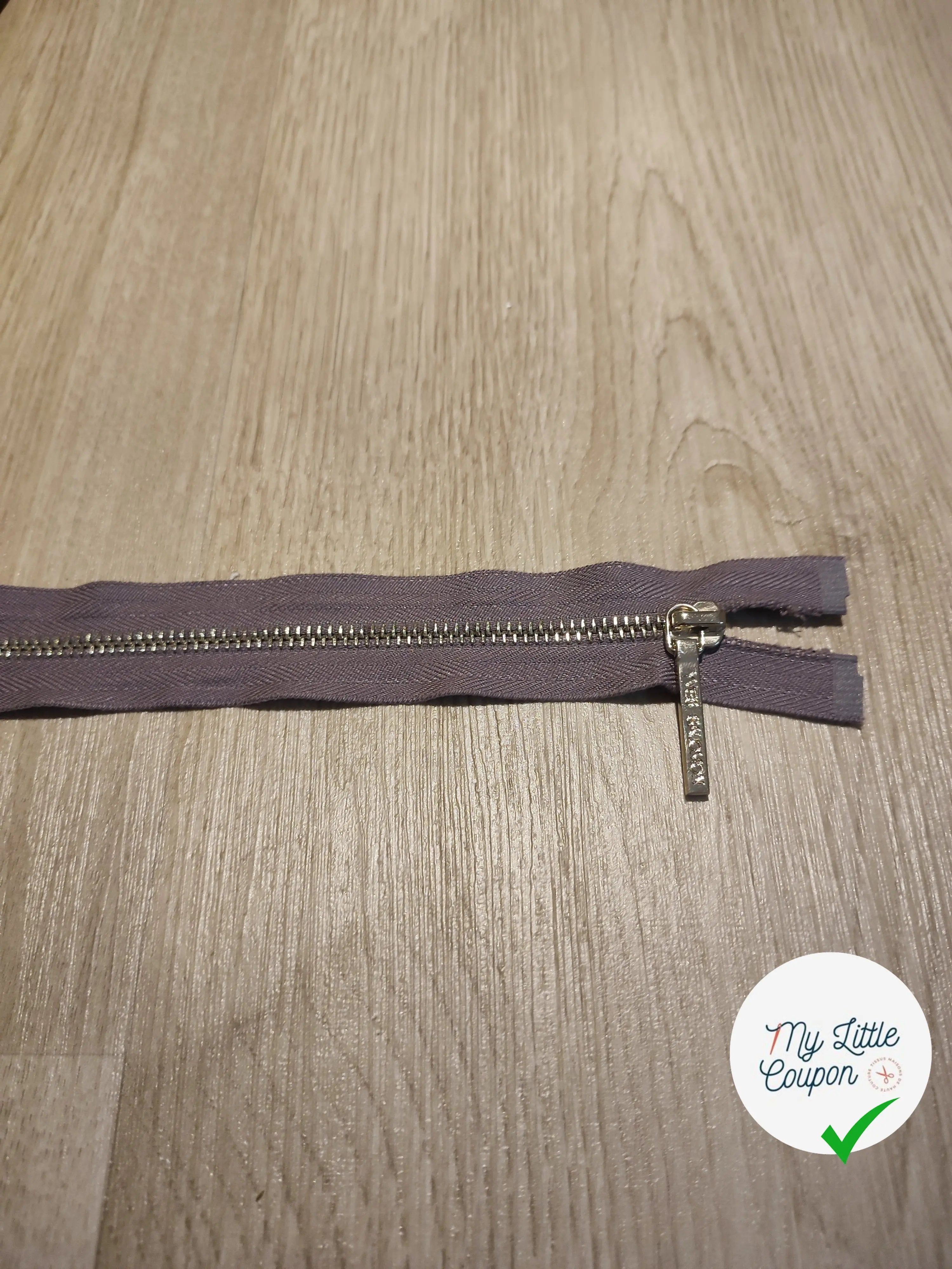 FERMETURE RIRI METAL SEPARABLE 60CM GRIS M5 - My Little Coupon