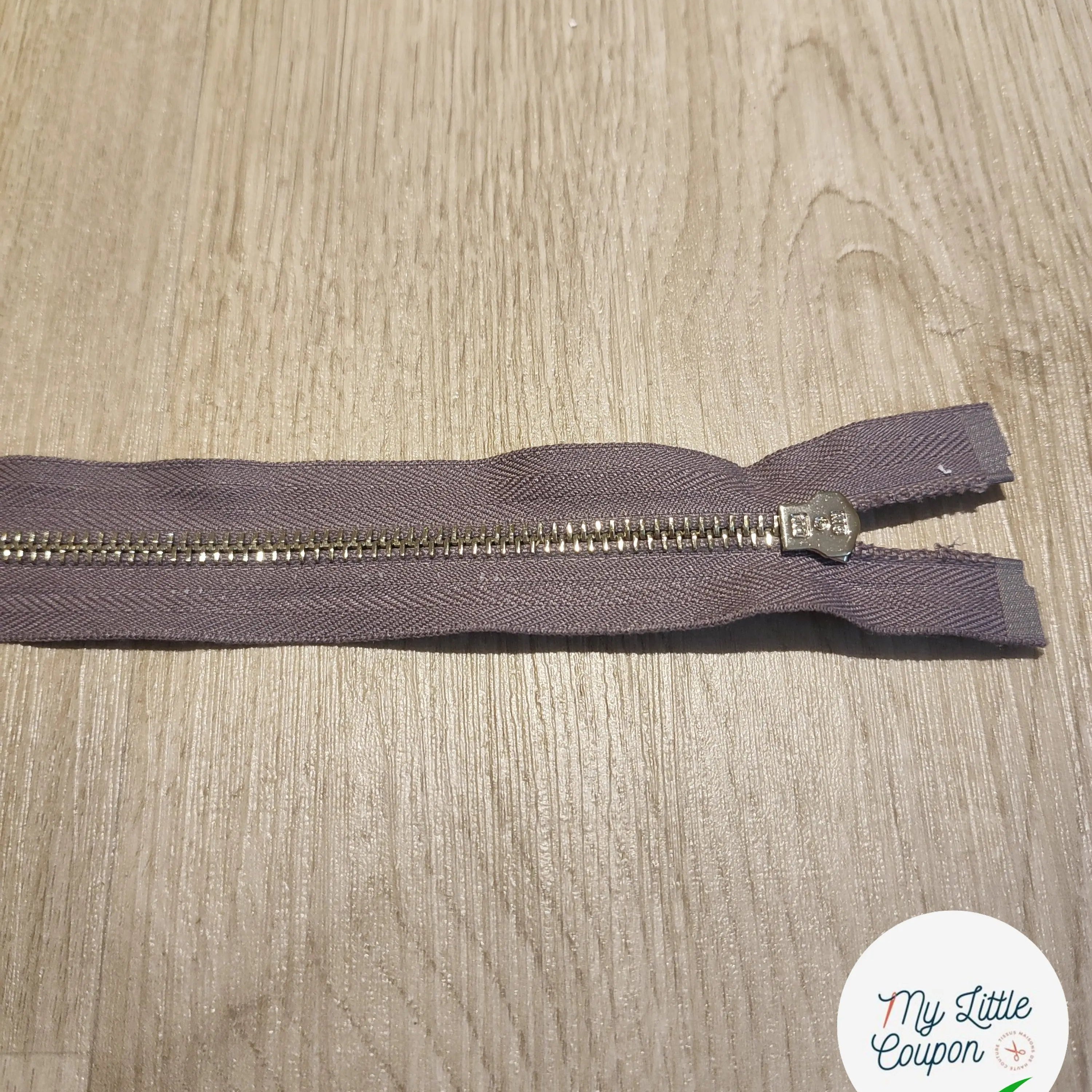 FERMETURE RIRI METAL SEPARABLE 60CM GRIS M5 - My Little Coupon