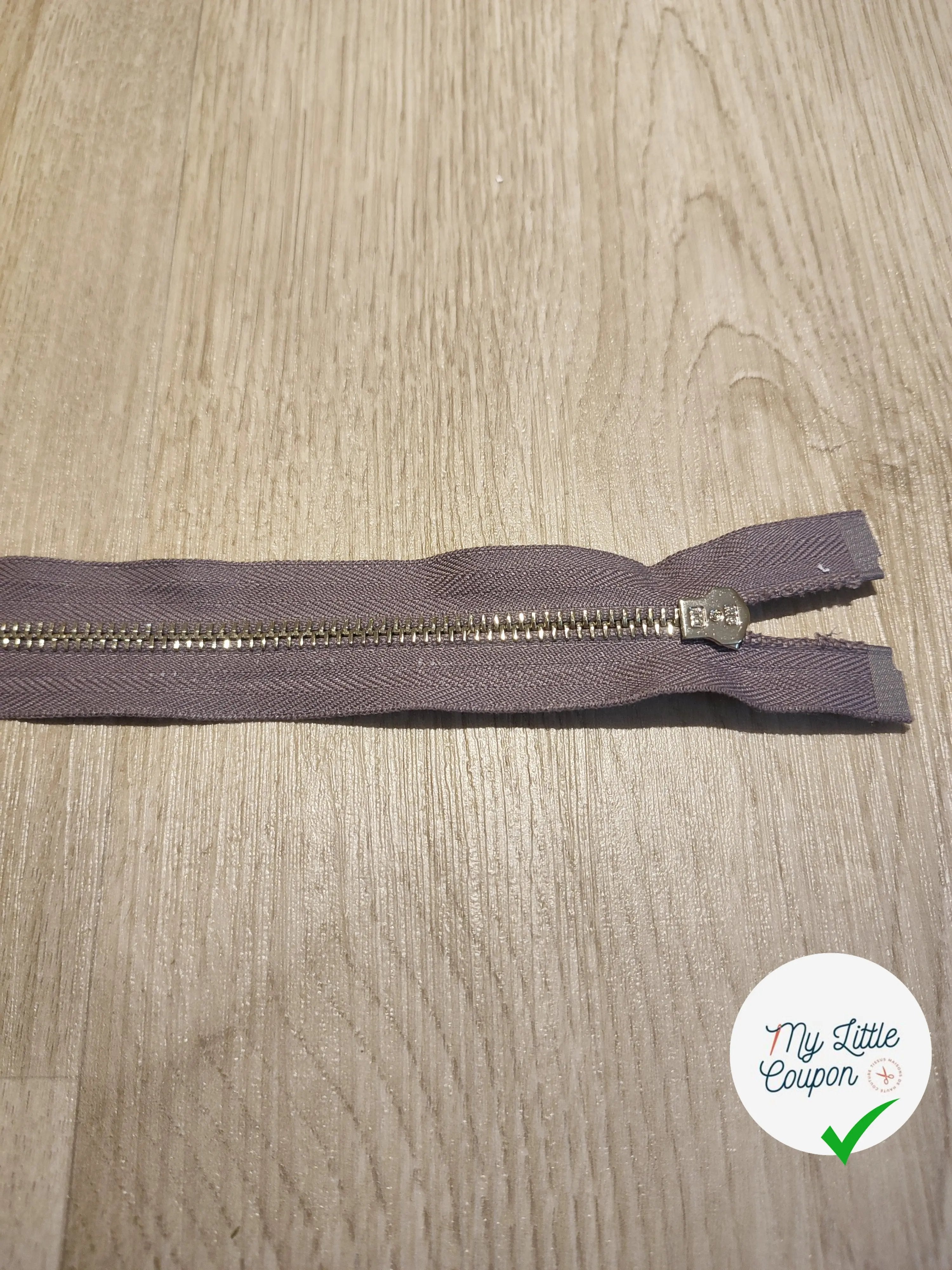 FERMETURE RIRI METAL SEPARABLE 60CM GRIS M5 - My Little Coupon