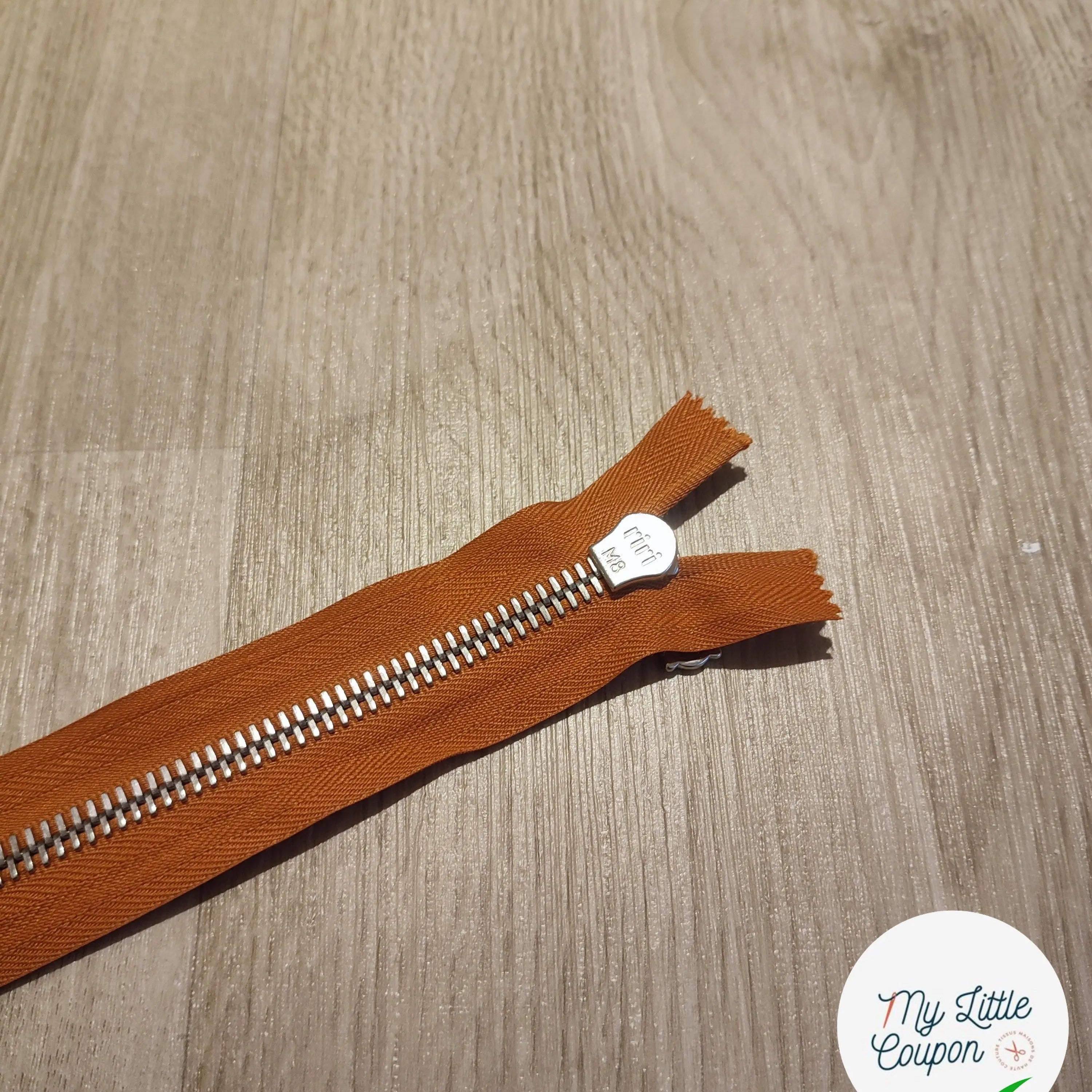 FERMETURE RIRI METAL SEPARABLE 60CM ORANGE CITROUILLE M8 - My Little Coupon