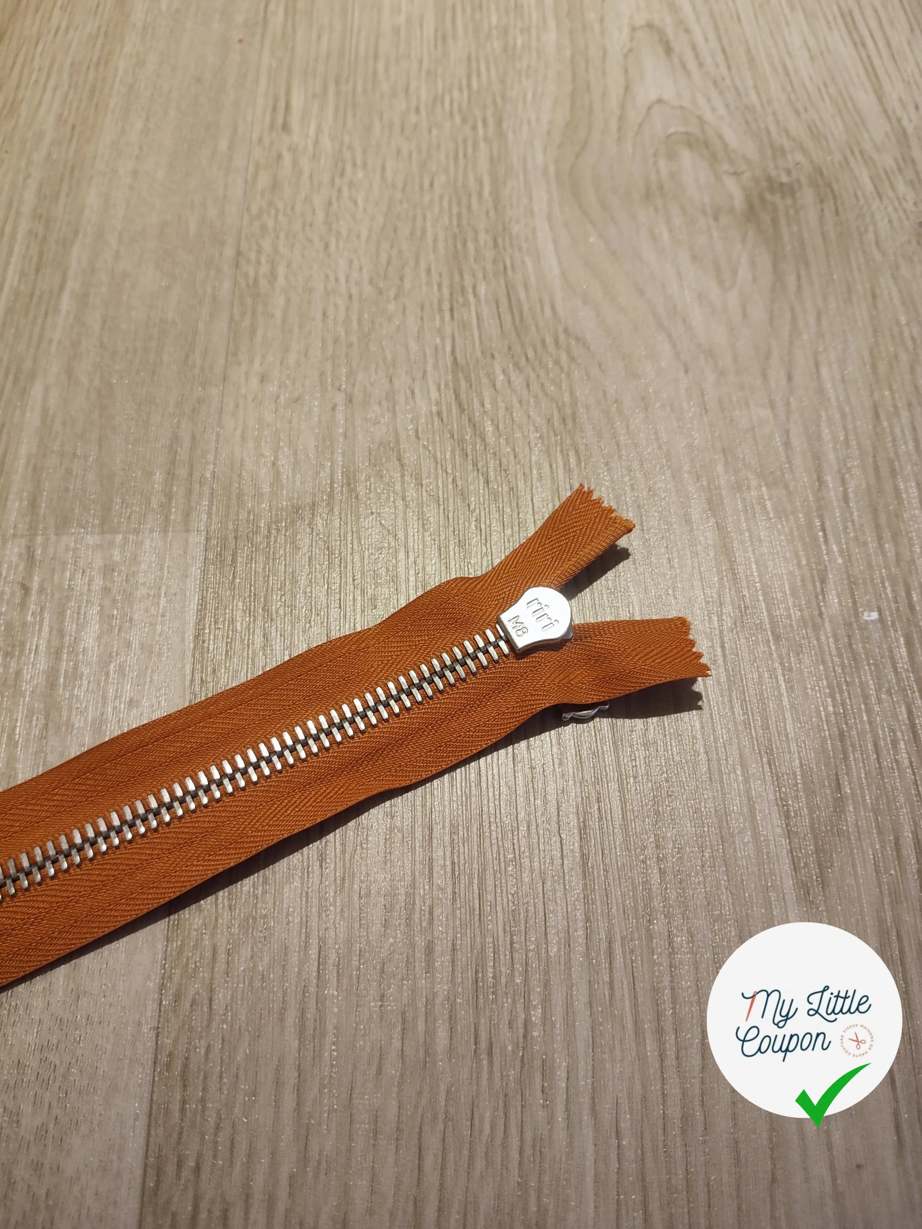 FERMETURE RIRI METAL SEPARABLE 60CM ORANGE CITROUILLE M8 - My Little Coupon