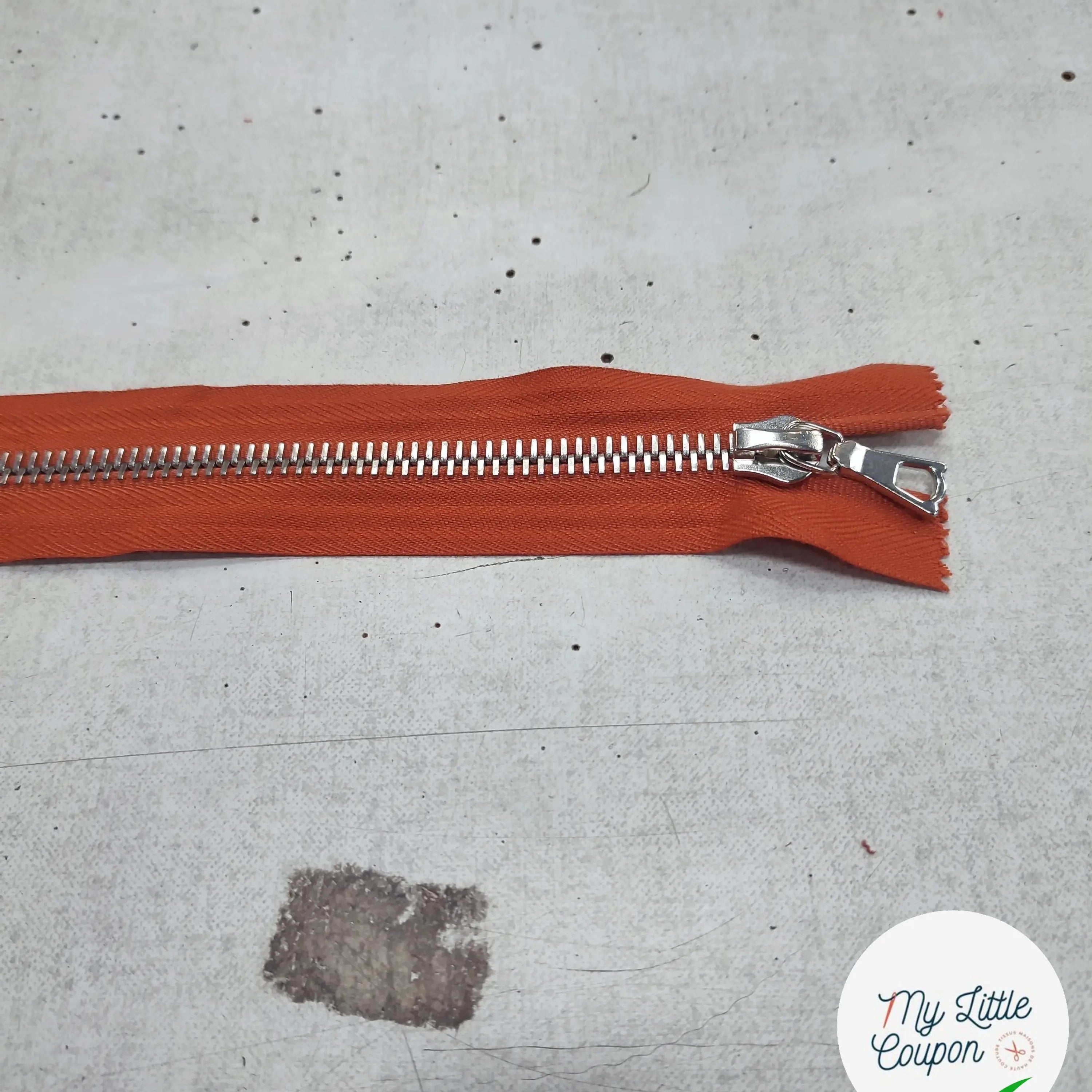 FERMETURE RIRI METAL SÉPARABLE 70CM GRIS LAVANDE M6 - My Little Coupon