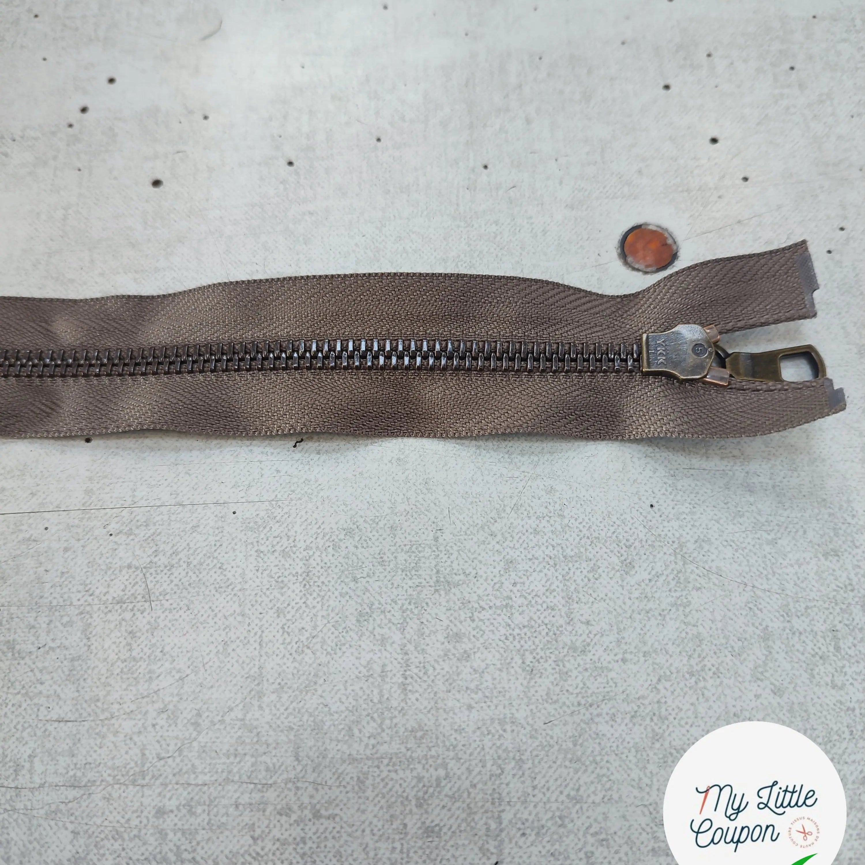 FERMETURE RIRI METAL SÉPARABLE 65CM GRIS - My Little Coupon