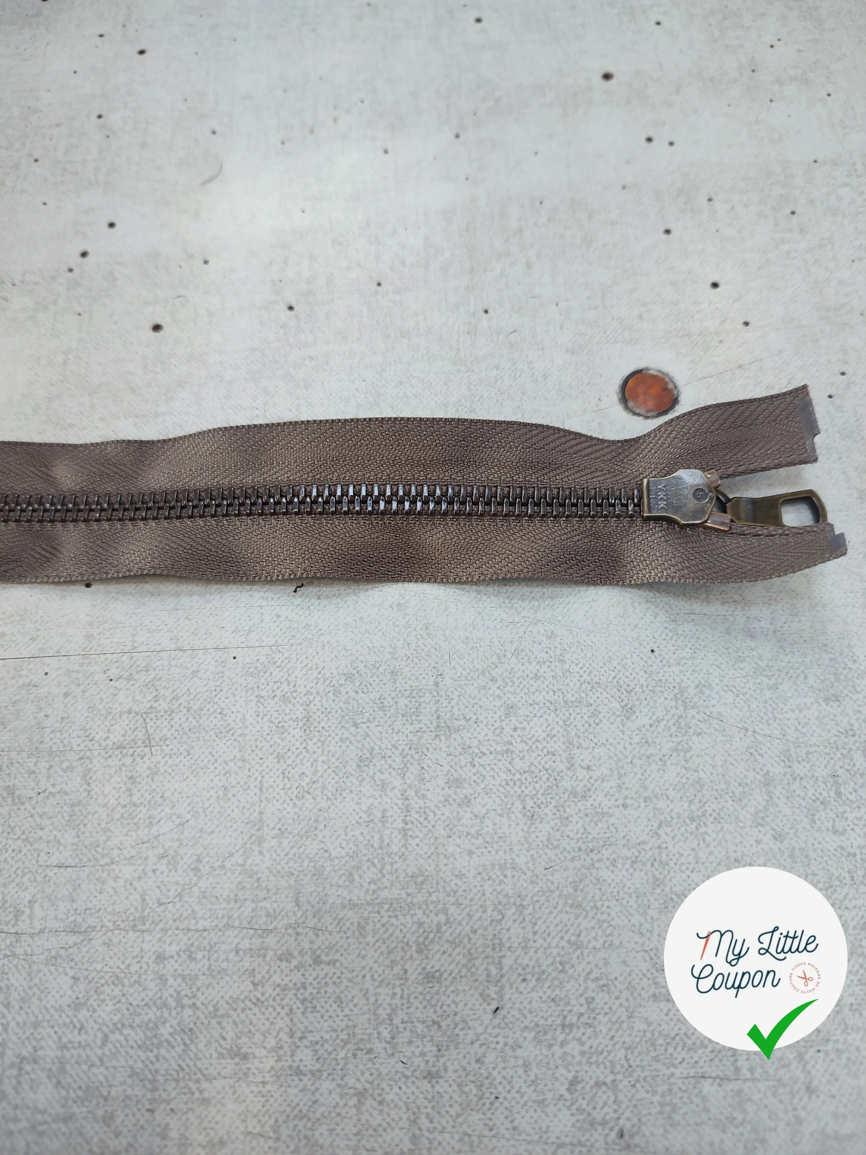 FERMETURE RIRI METAL SÉPARABLE 65CM GRIS - My Little Coupon