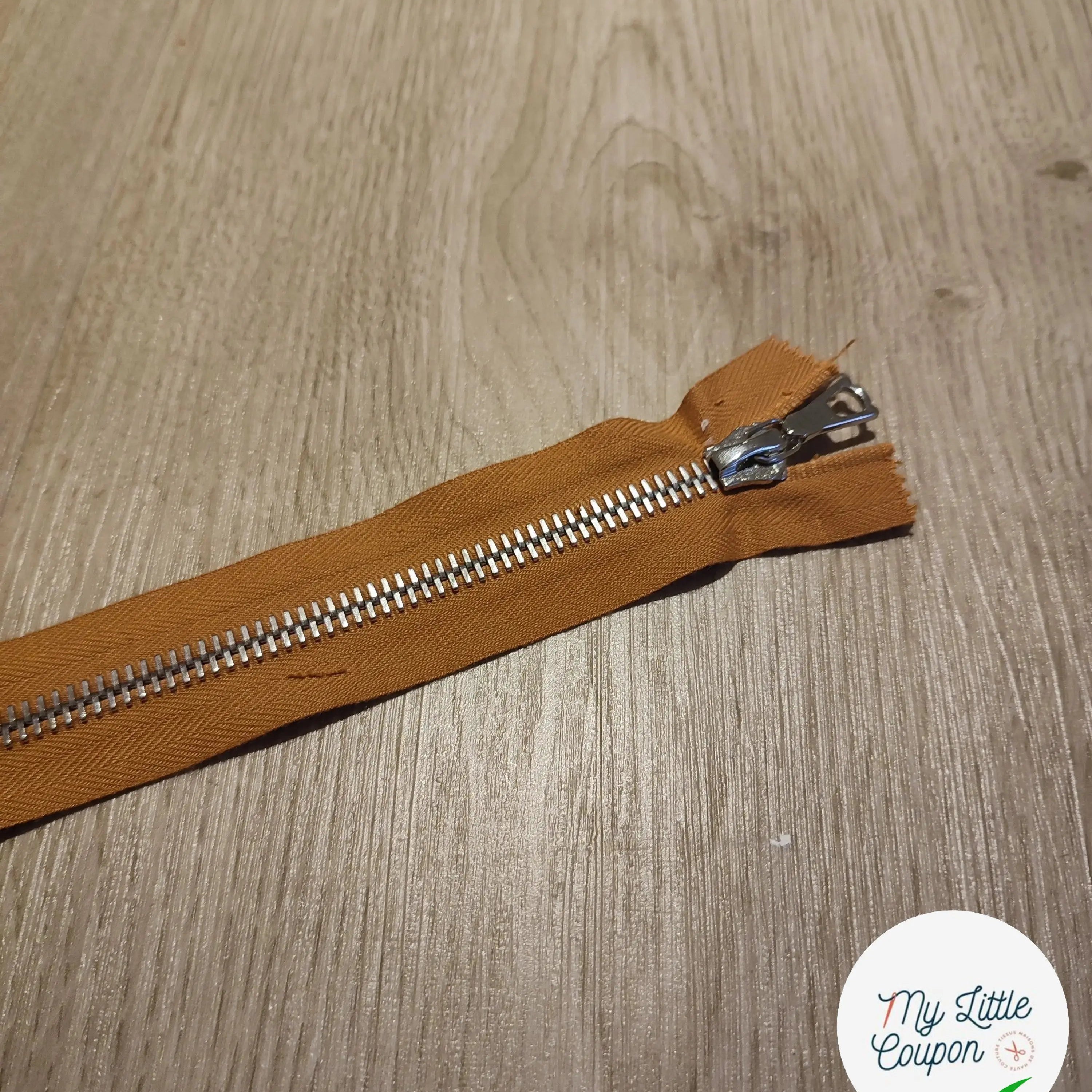 FERMETURE RIRI METAL SEPARABLE 80CM ORANGE CLAIR M8 - My Little Coupon