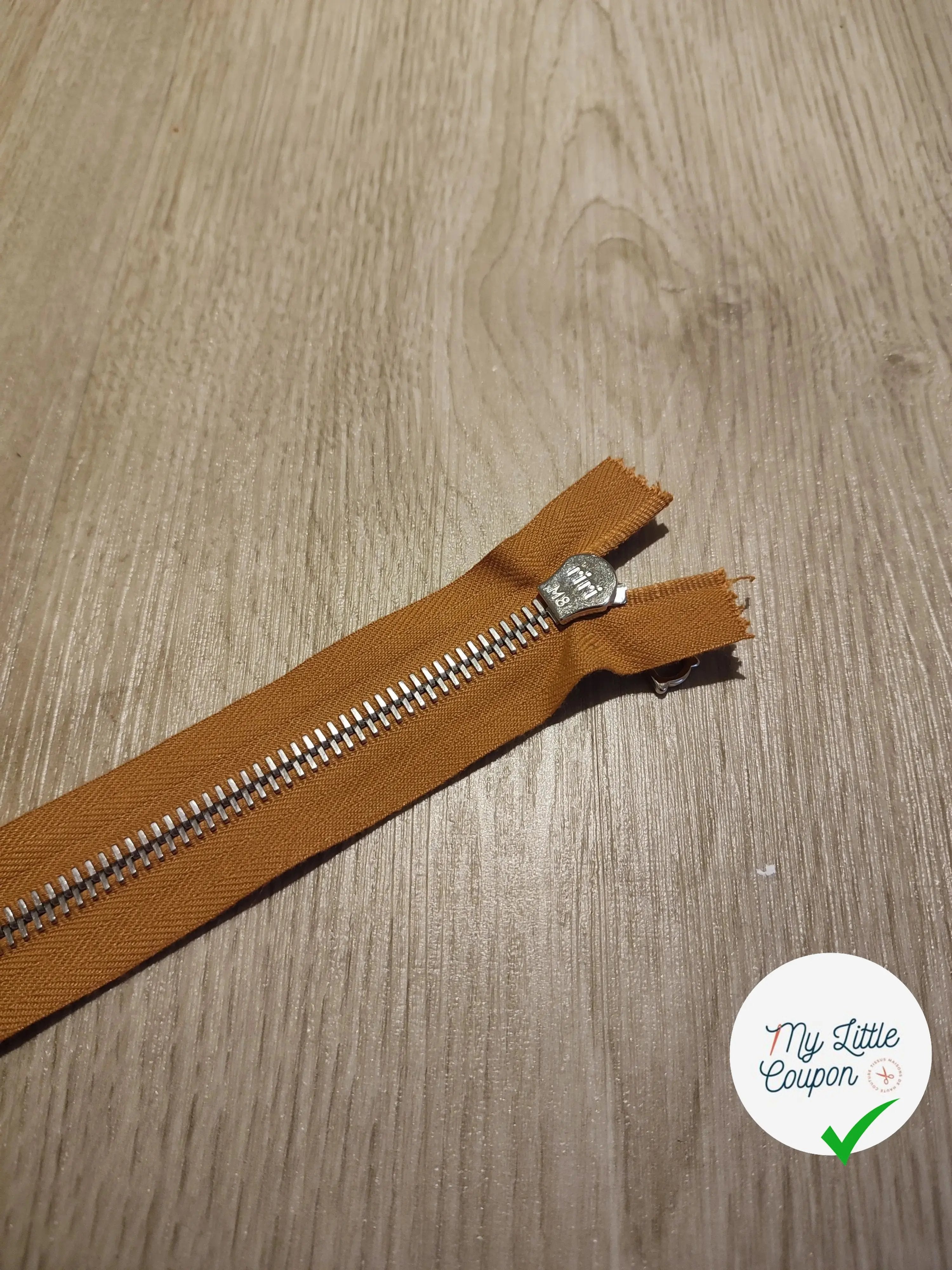 FERMETURE RIRI METAL SEPARABLE 80CM ORANGE CLAIR M8 - My Little Coupon