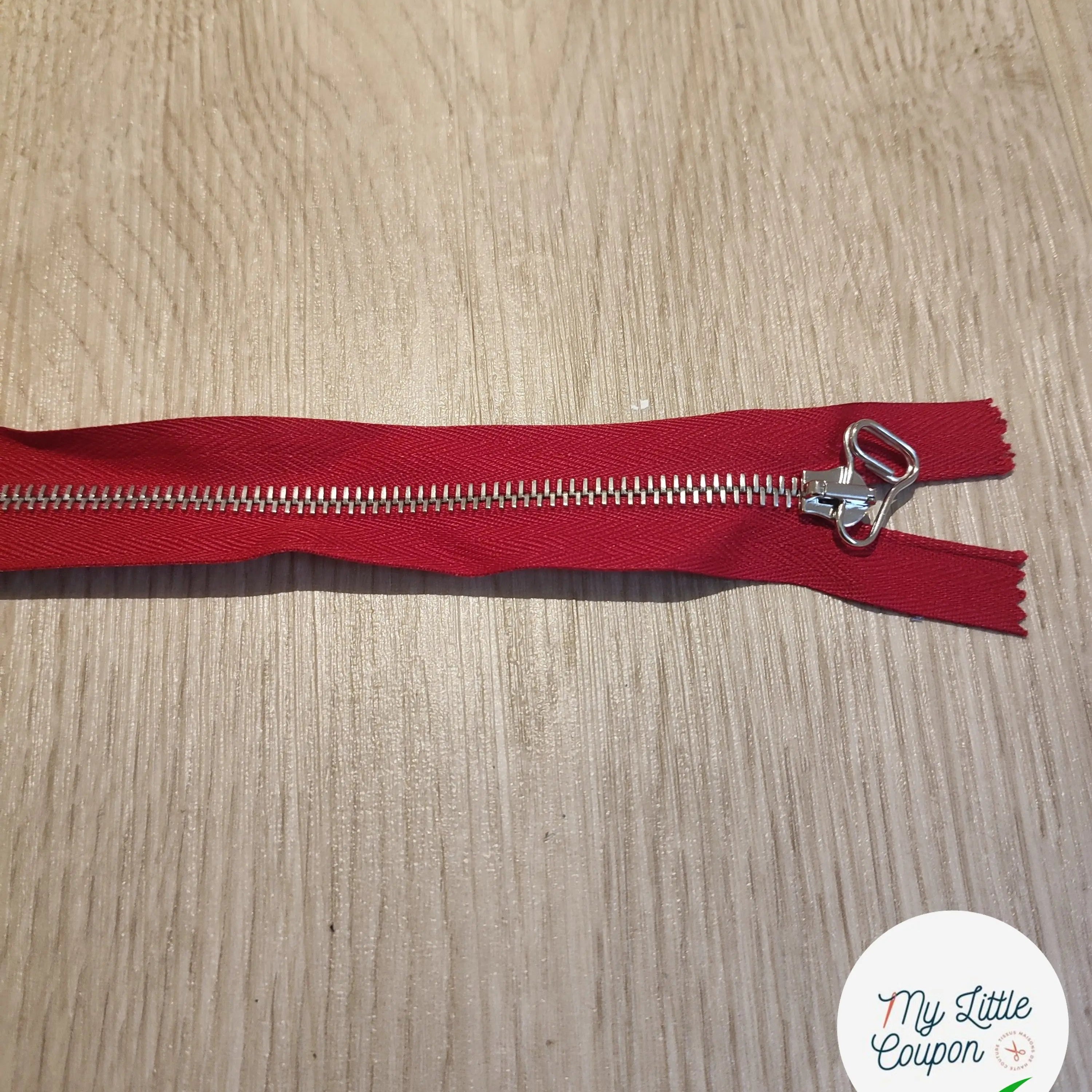 FERMETURE RIRI METAL SEPARABLE 65CM ROUGE M6 - My Little Coupon