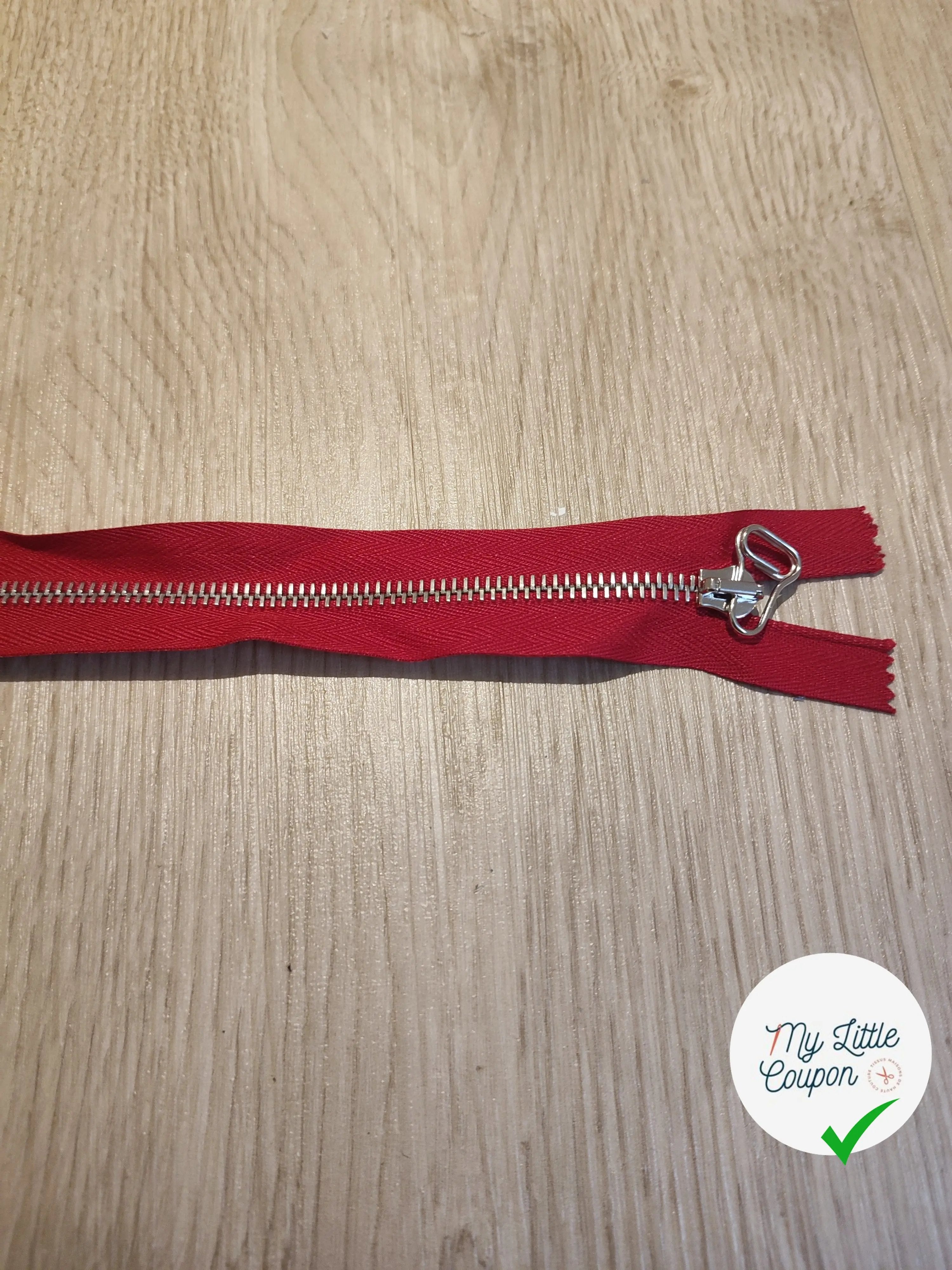 FERMETURE RIRI METAL SEPARABLE 65CM ROUGE M6 - My Little Coupon