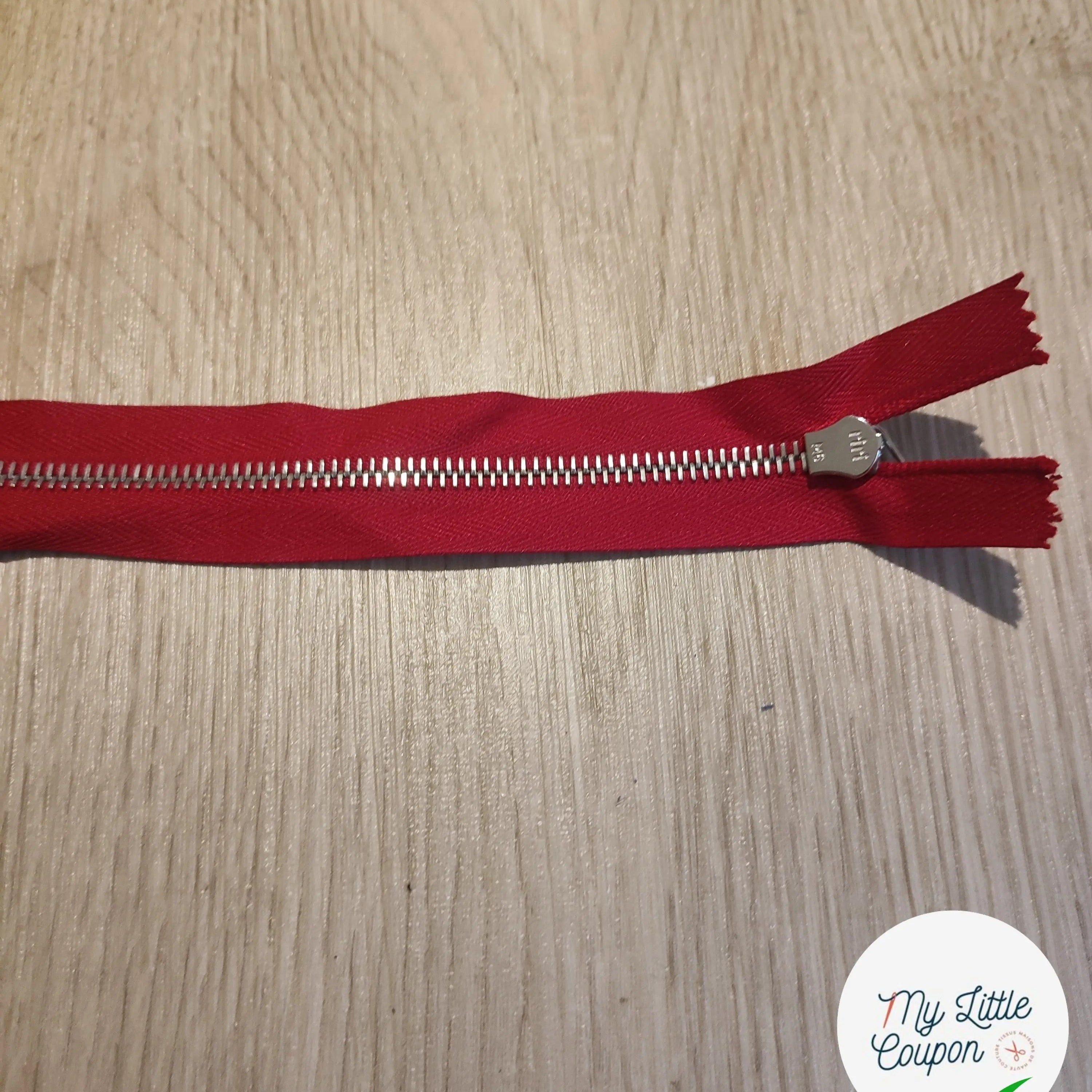 FERMETURE RIRI METAL SEPARABLE 65CM ROUGE M6 - My Little Coupon