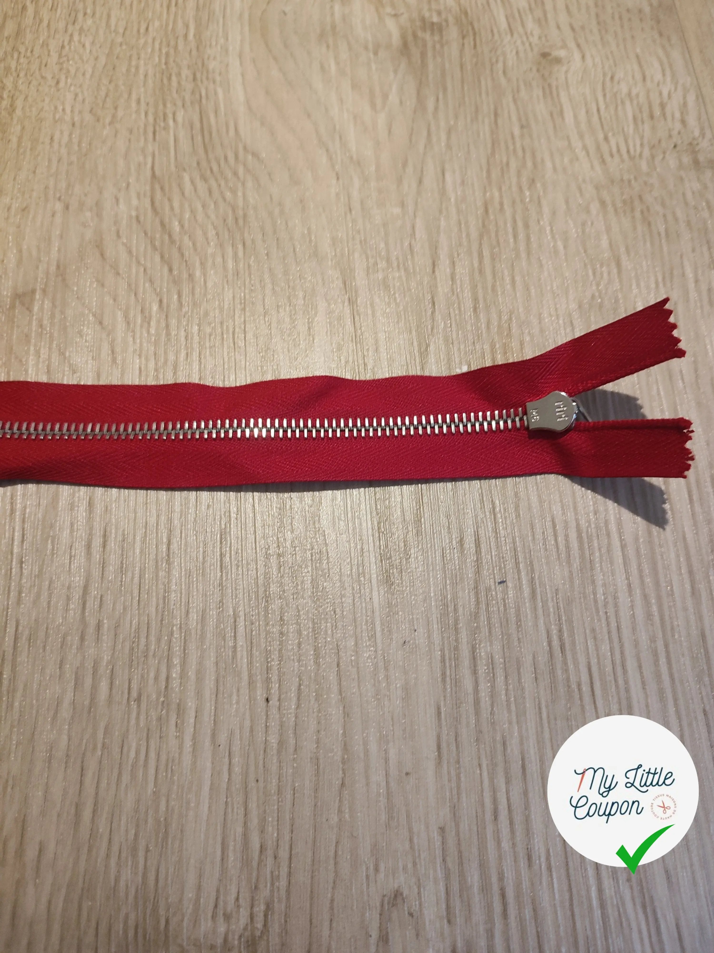 FERMETURE RIRI METAL SEPARABLE 65CM ROUGE M6 - My Little Coupon