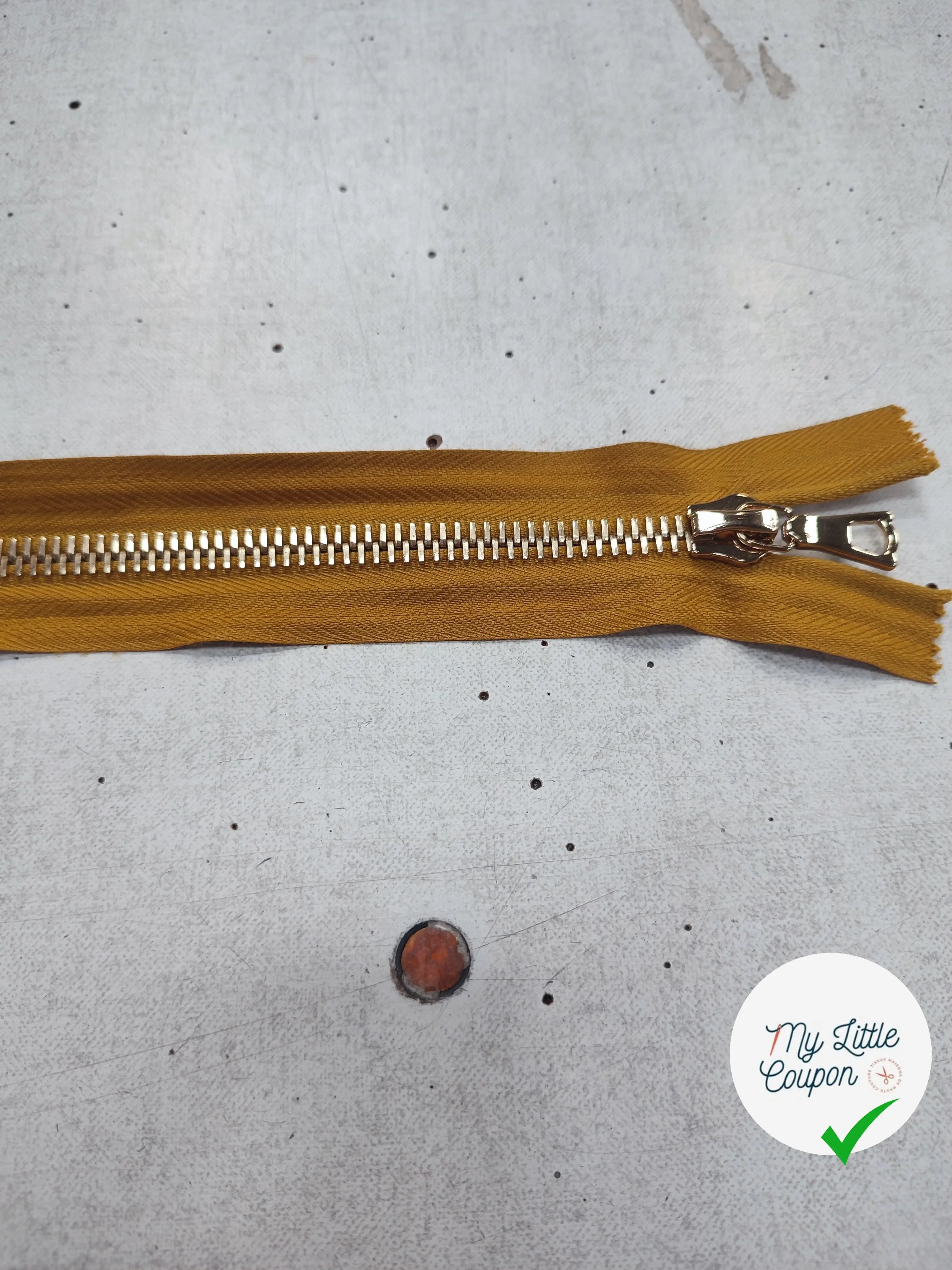 FERMETURE RIRI METAL SÉPARABLE 60CM BLEU E M8 - My Little Coupon