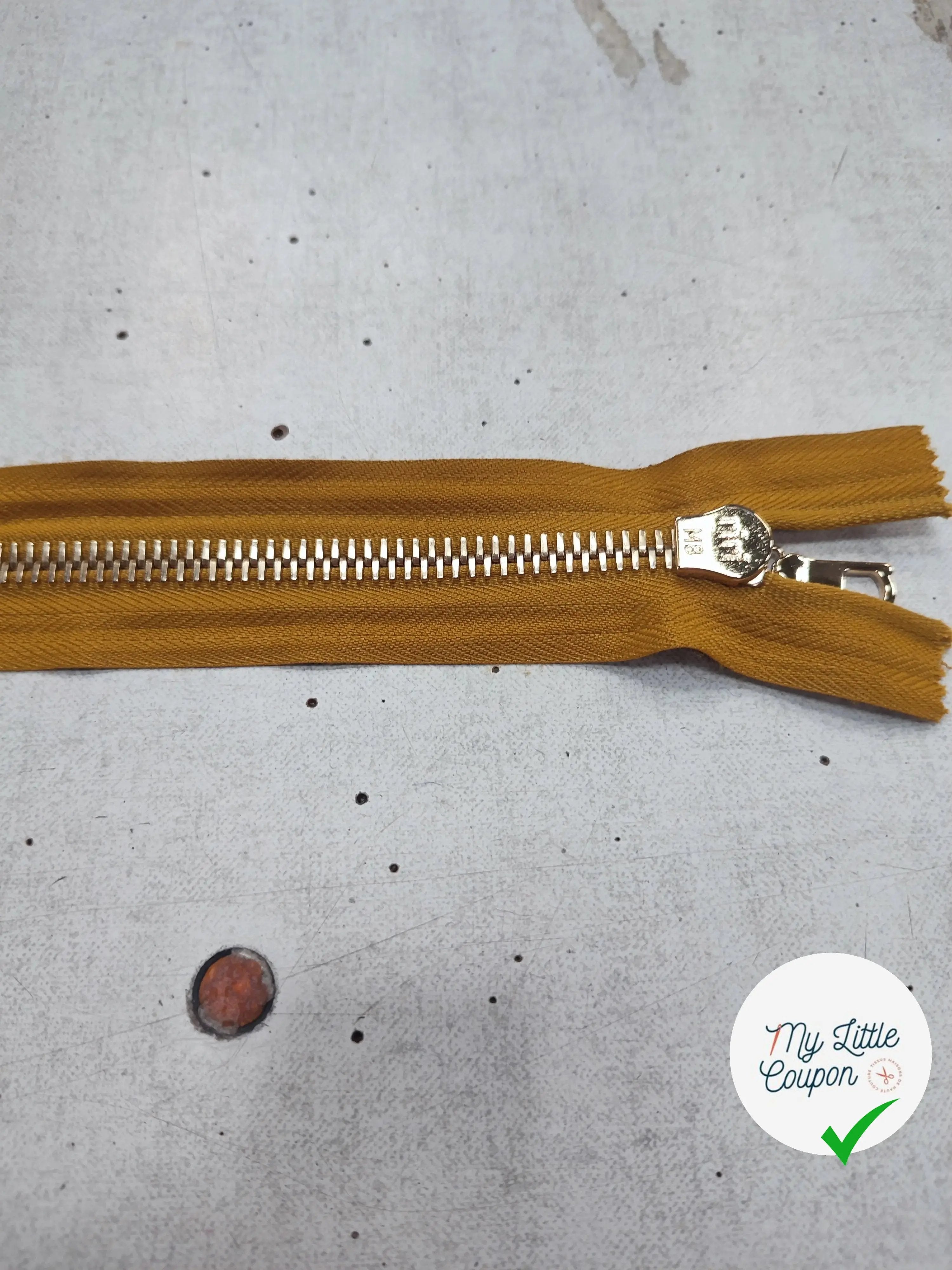 FERMETURE RIRI METAL SÉPARABLE 60CM BLEU E M8 - My Little Coupon