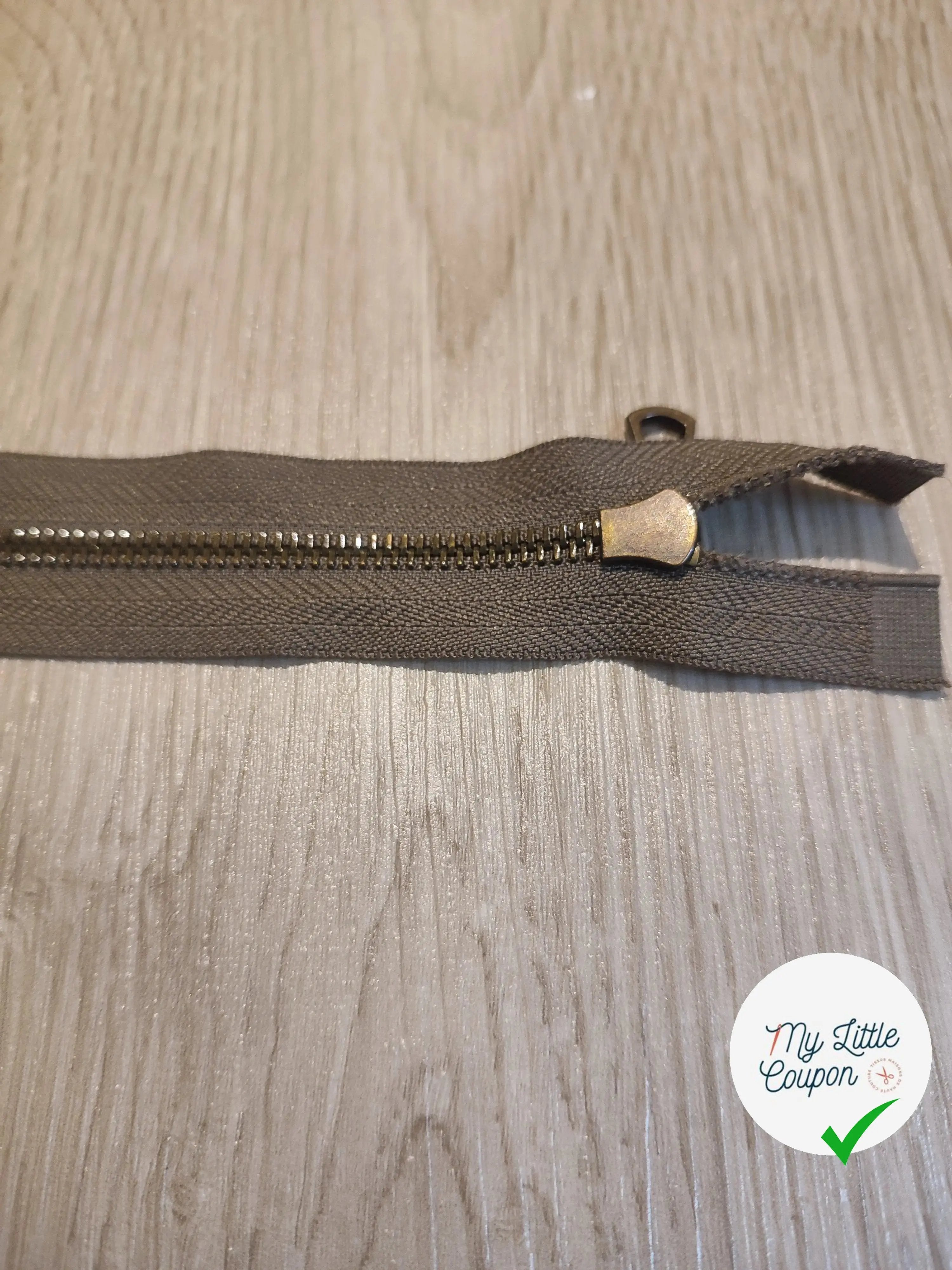 FERMETURE RIRI METAL NON SÉPARABLE DOUBLE CHEMINS 85CM BLEU FONCÉ - My Little Coupon