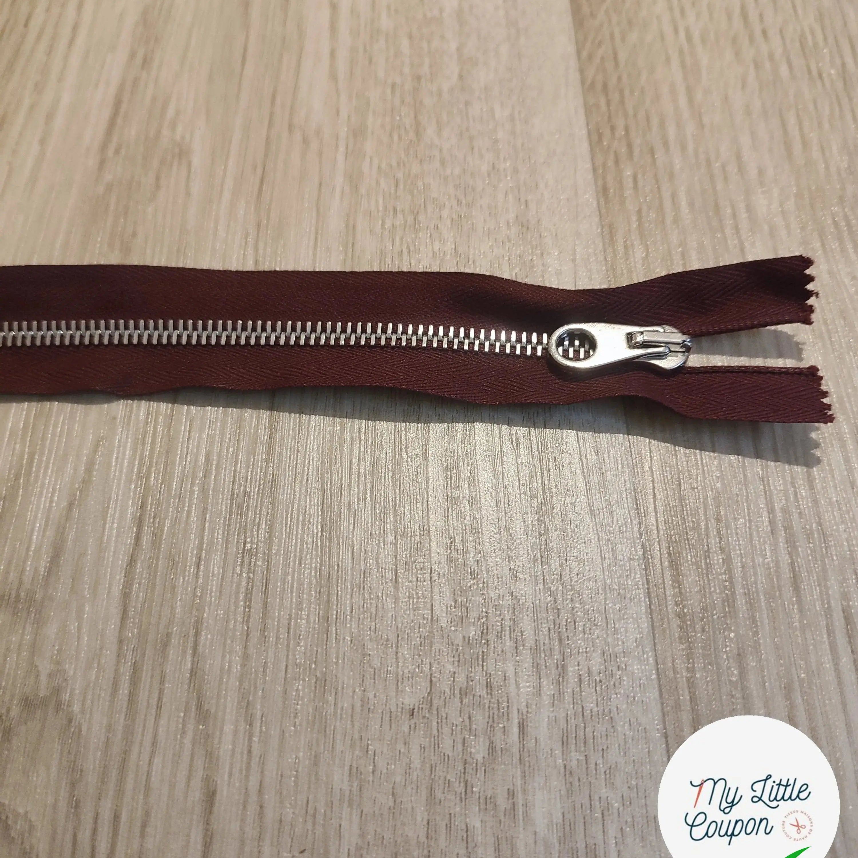 FERMETURE RIRI METAL NON SÉPARABLE DOUBLE CHEMINS 90CM VIOLET LAVANDE - My Little Coupon